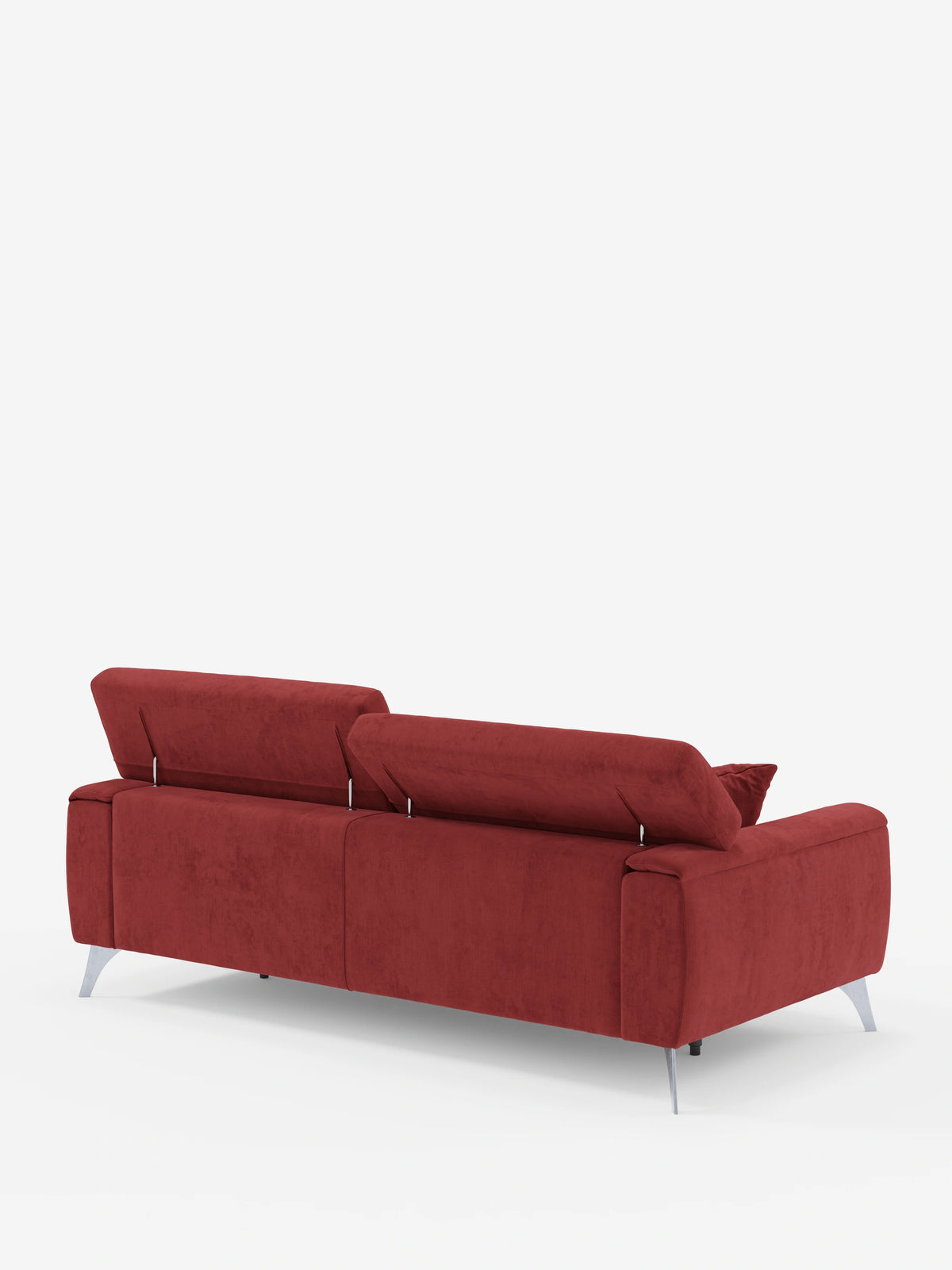 Caravaggio Sofa für 2 oder 3 Personen mit ausziehbaren Sitzen und verstellbaren Kopfstützen aus fleckenabweisendem Stoff