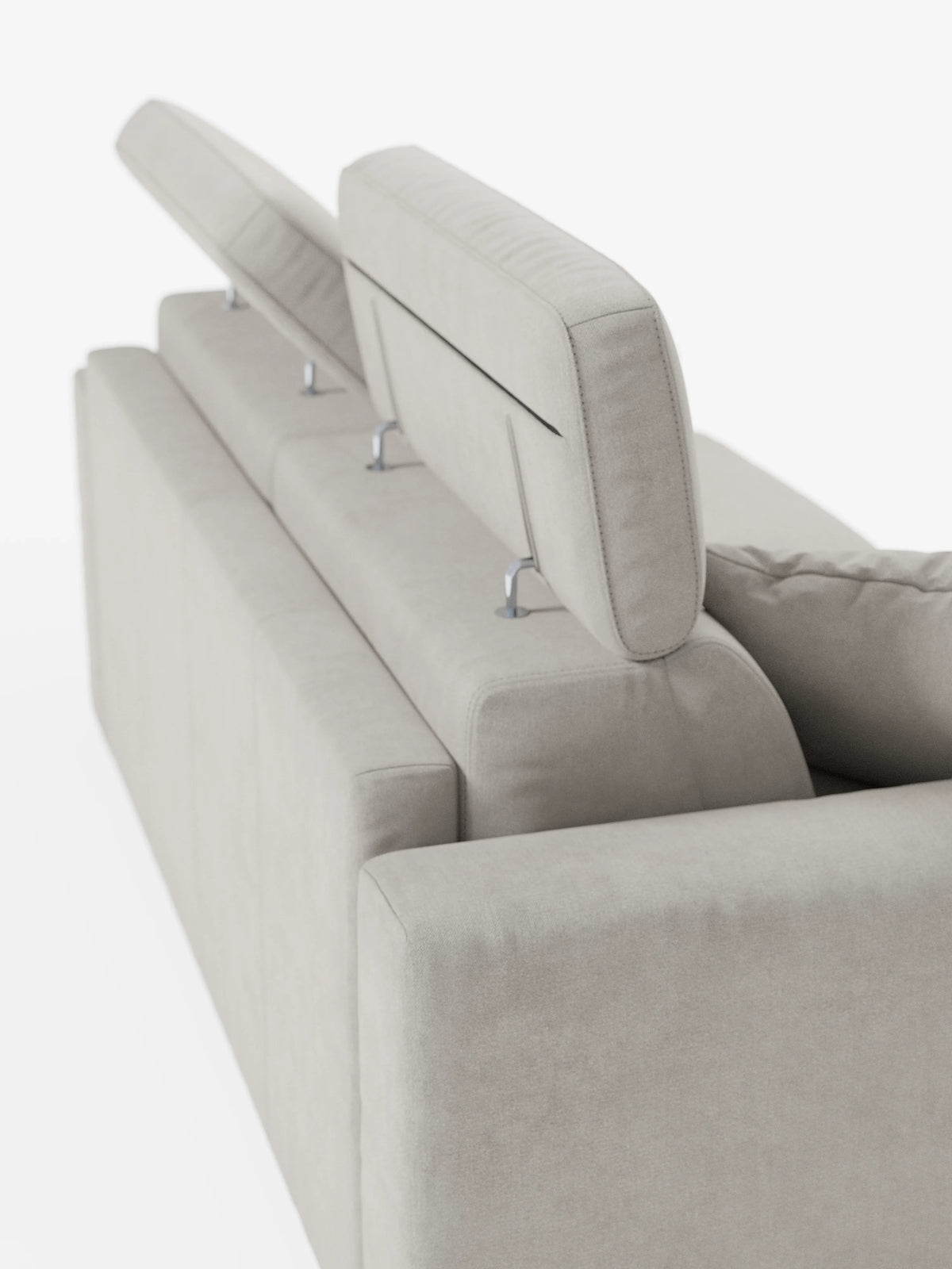 Maximus Divano letto 3 posti e materasso ALTO 20 cm - Poggiatesta reclinabili in tessuto smacchiabile Oeko-Tex
