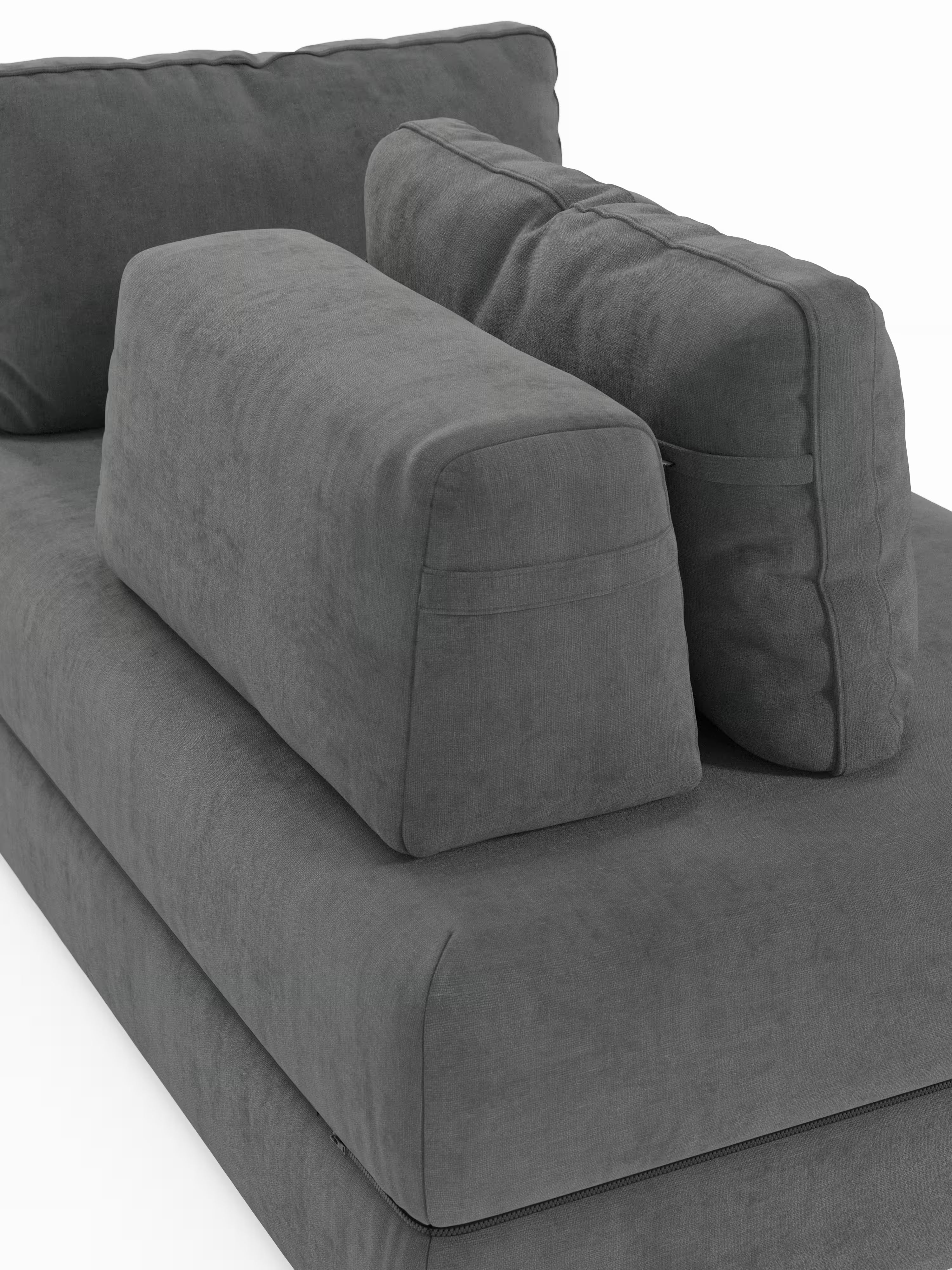 Rift Divano letto matrimoniale 3 posti moderno in tessuto smacchiabile – materasso 22 cm memory e schienali mobili