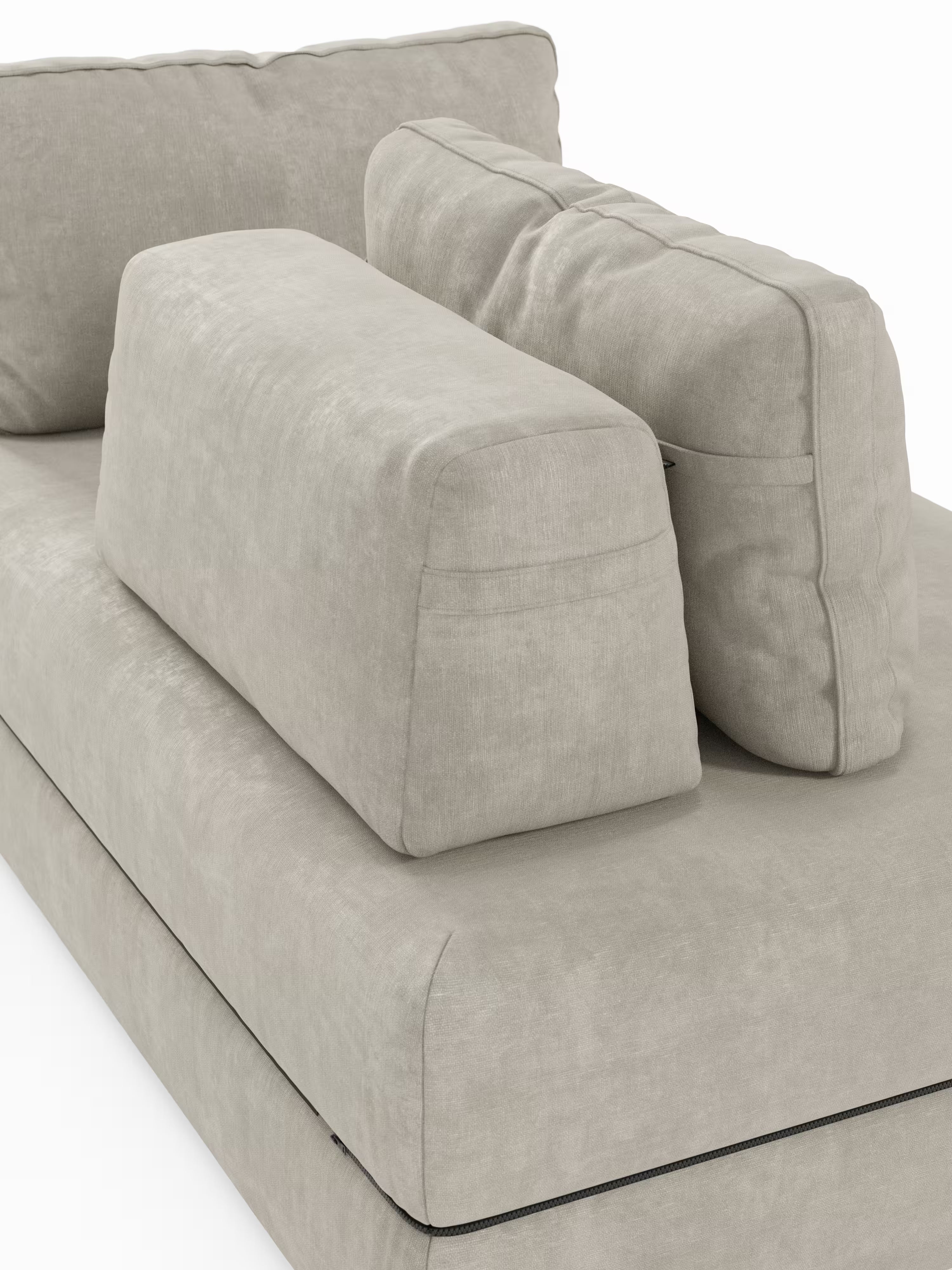Rift Divano letto matrimoniale 3 posti moderno in tessuto smacchiabile – materasso 22 cm memory e schienali mobili
