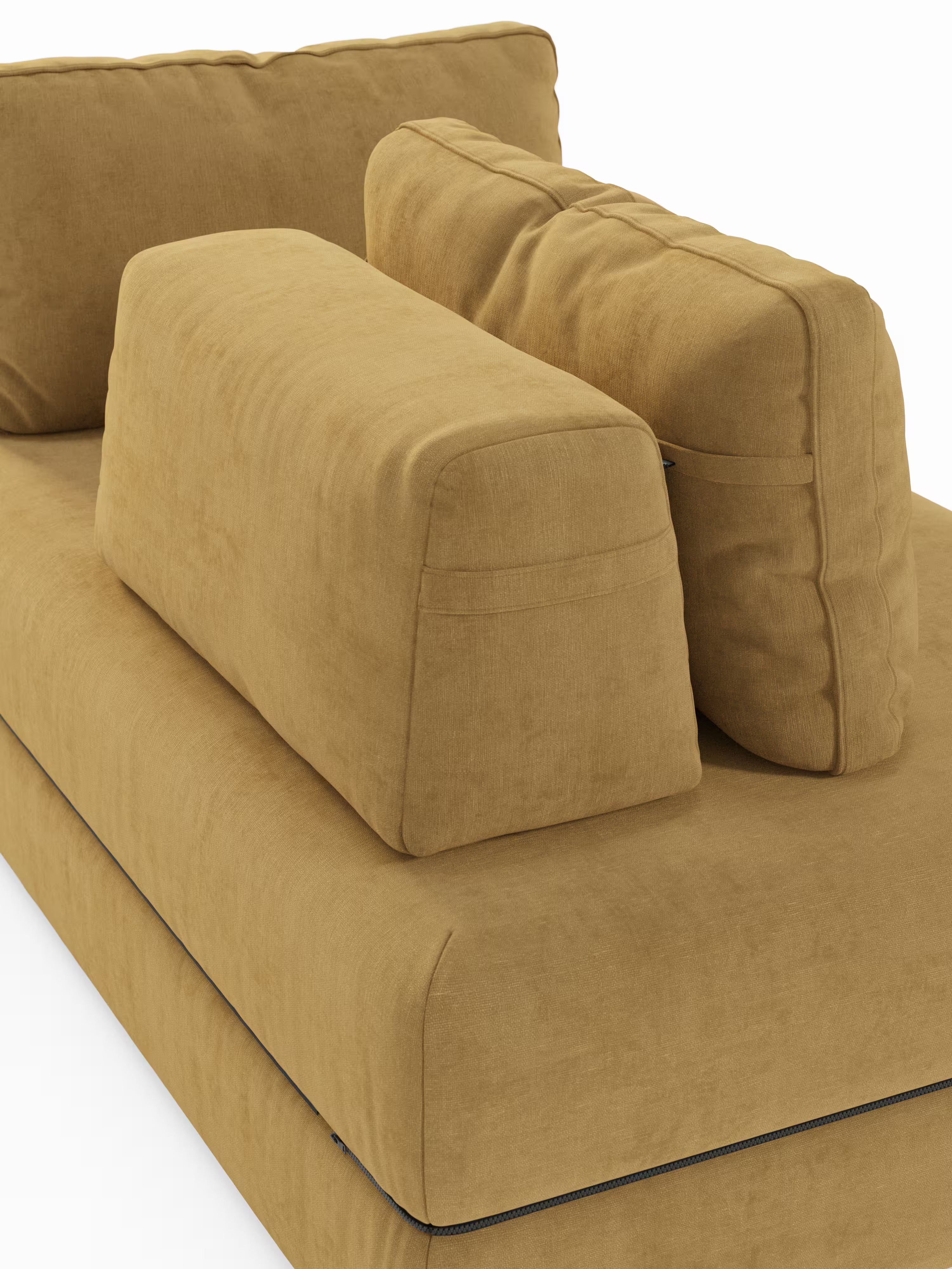 Rift Divano letto matrimoniale 3 posti moderno in tessuto smacchiabile – materasso 22 cm memory e schienali mobili