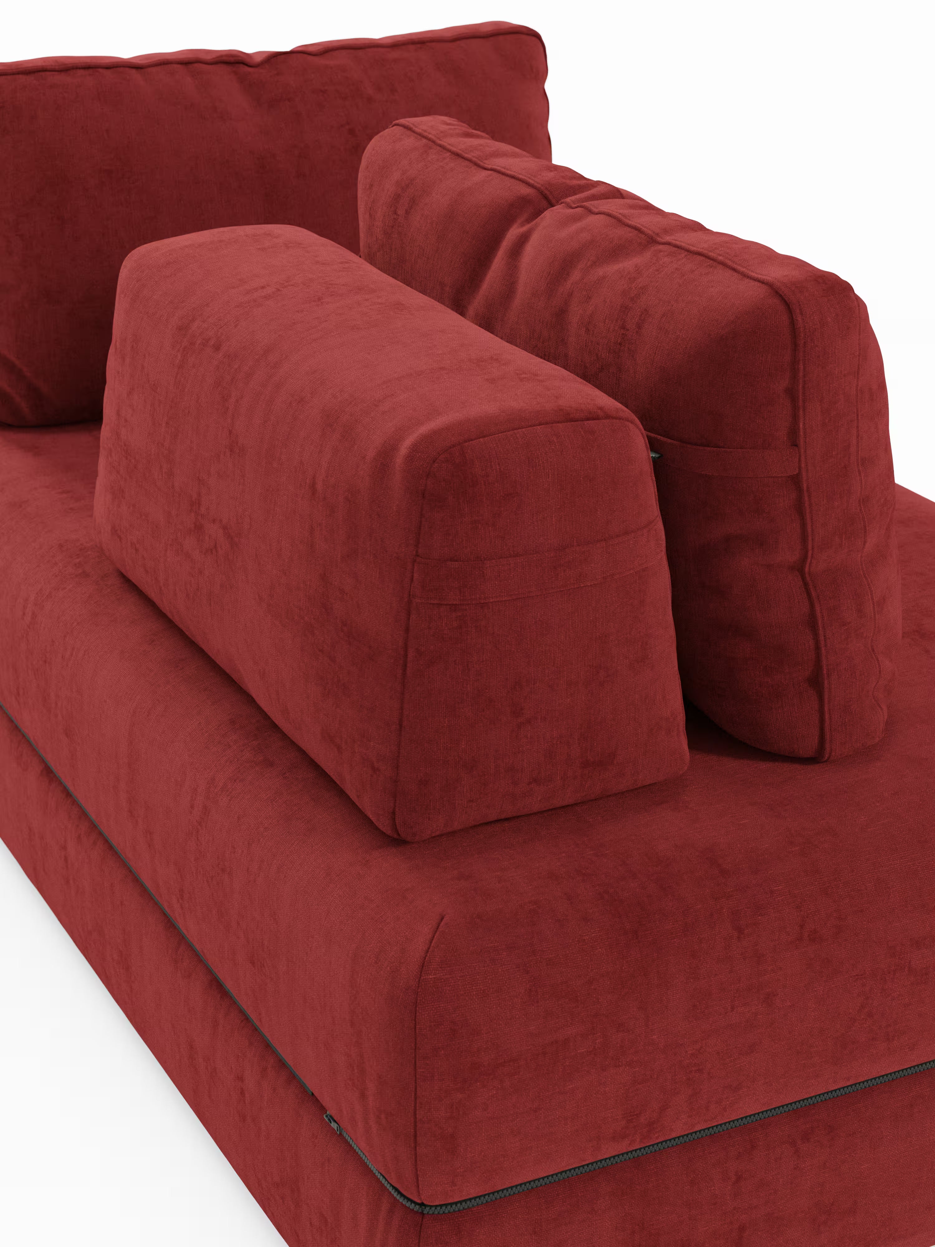 Rift Divano letto matrimoniale 3 posti moderno in tessuto smacchiabile – materasso 22 cm memory e schienali mobili