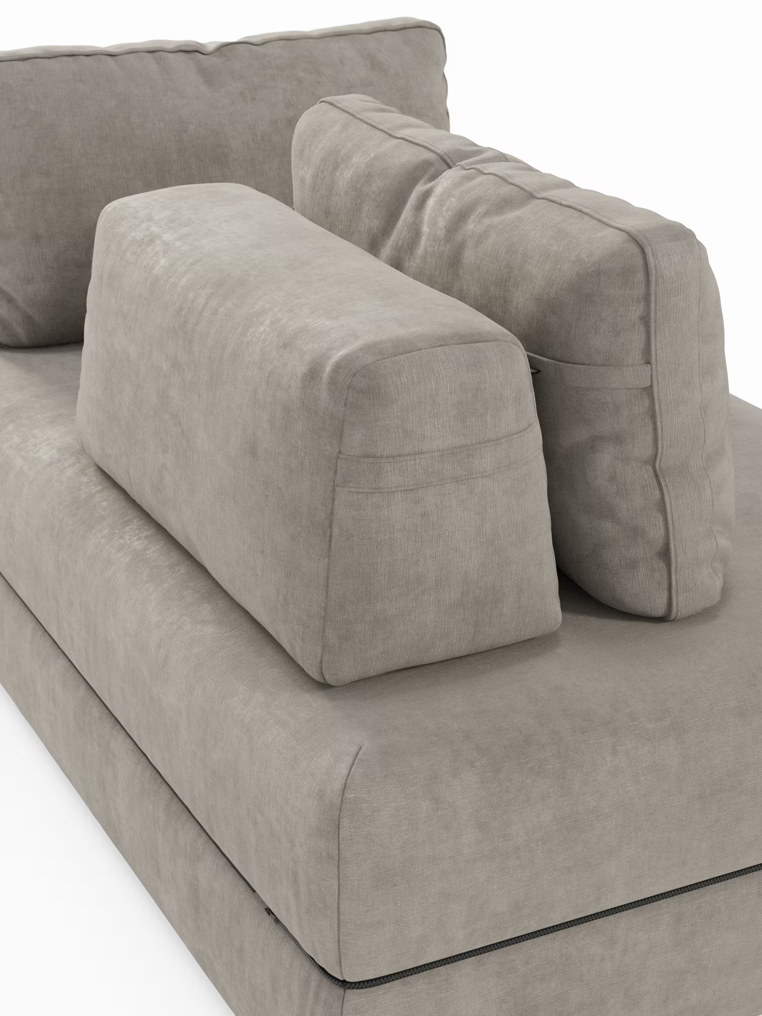 Rift Divano letto matrimoniale 3 posti moderno in tessuto smacchiabile – materasso 22 cm memory e schienali mobili