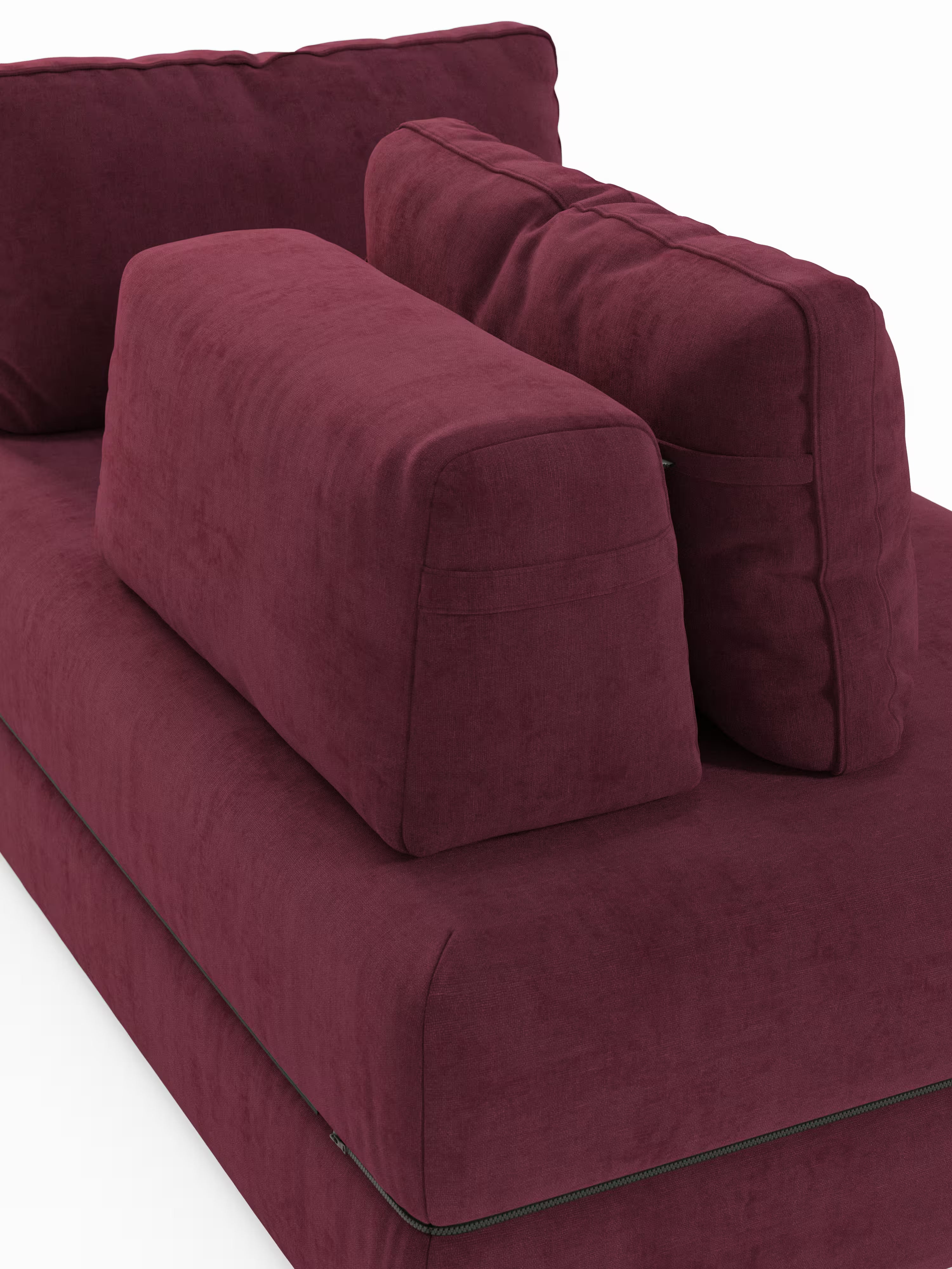 Rift Divano letto matrimoniale 3 posti moderno in tessuto smacchiabile – materasso 22 cm memory e schienali mobili