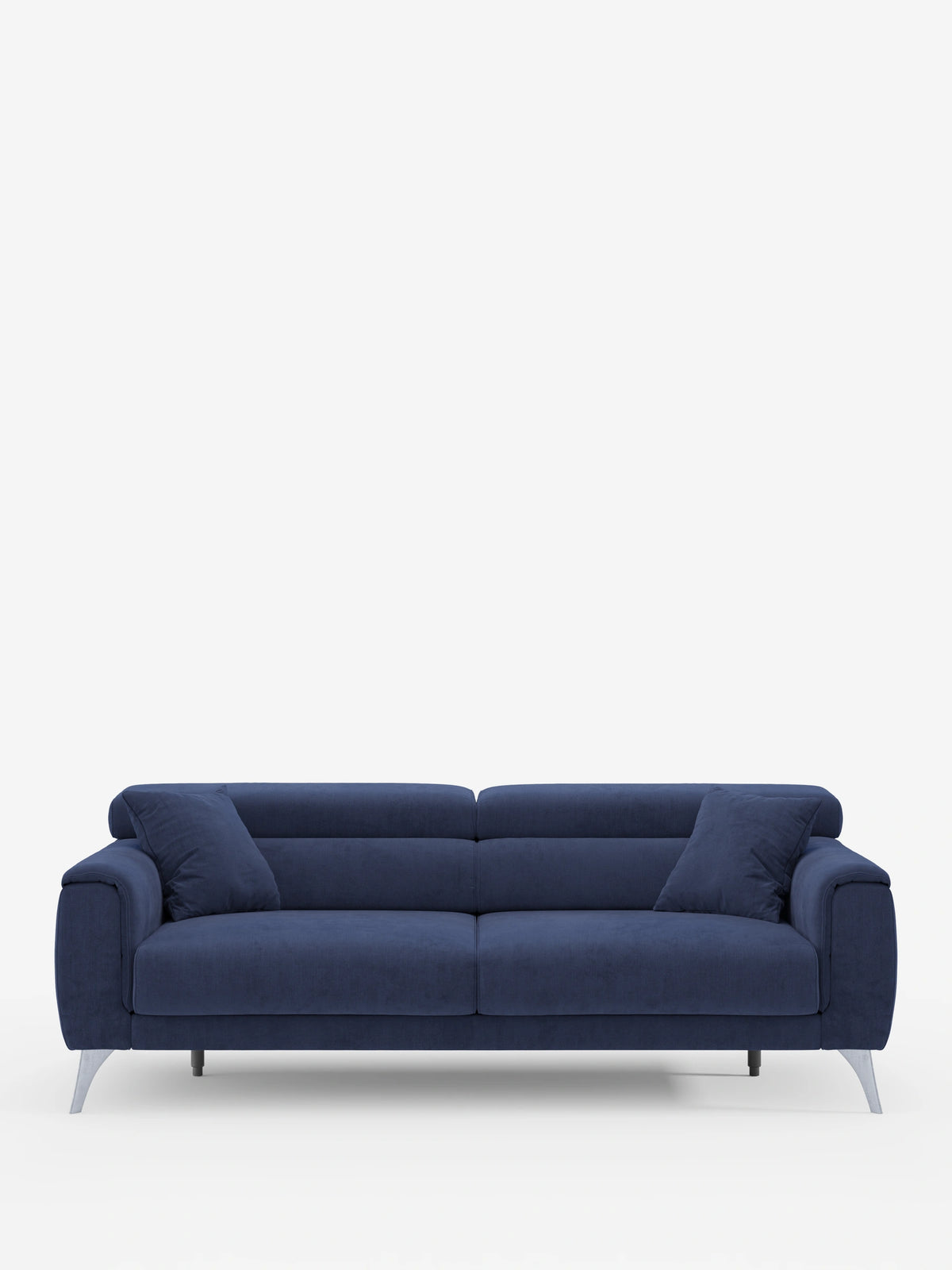 Caravaggio Sofa für 2 oder 3 Personen mit ausziehbaren Sitzen und verstellbaren Kopfstützen aus fleckenabweisendem Stoff