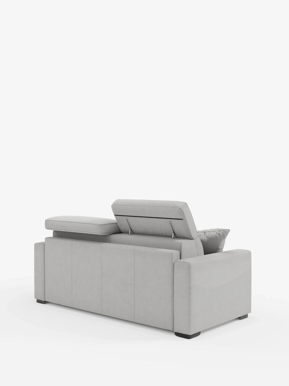 Maximus Divano letto 3 posti e materasso ALTO 20 cm - Poggiatesta reclinabili in tessuto smacchiabile Oeko-Tex