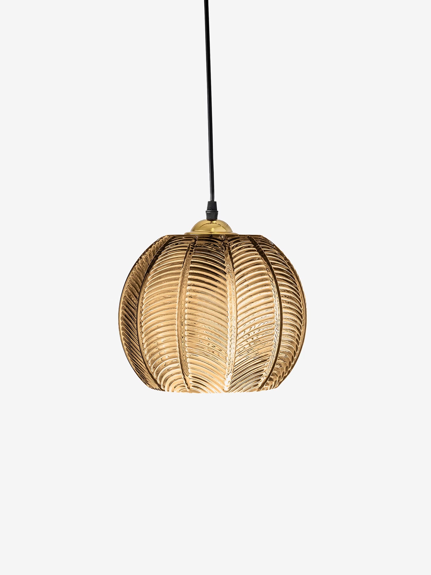 Adar lámpara colgante de vidrio grabado - estilo acogedor en 3 colores