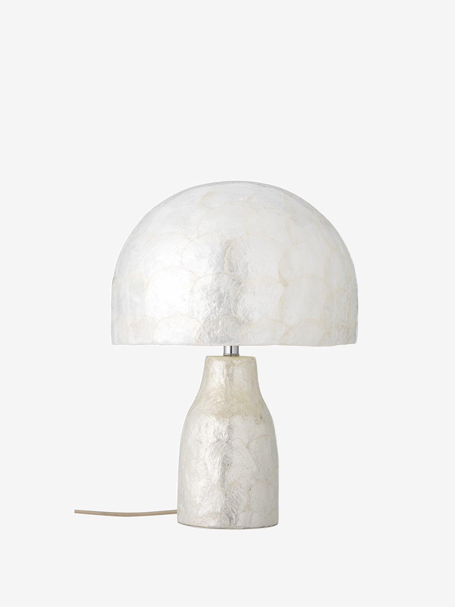 Adria table lamp in natural mother-of-pearl – Modern and minimal