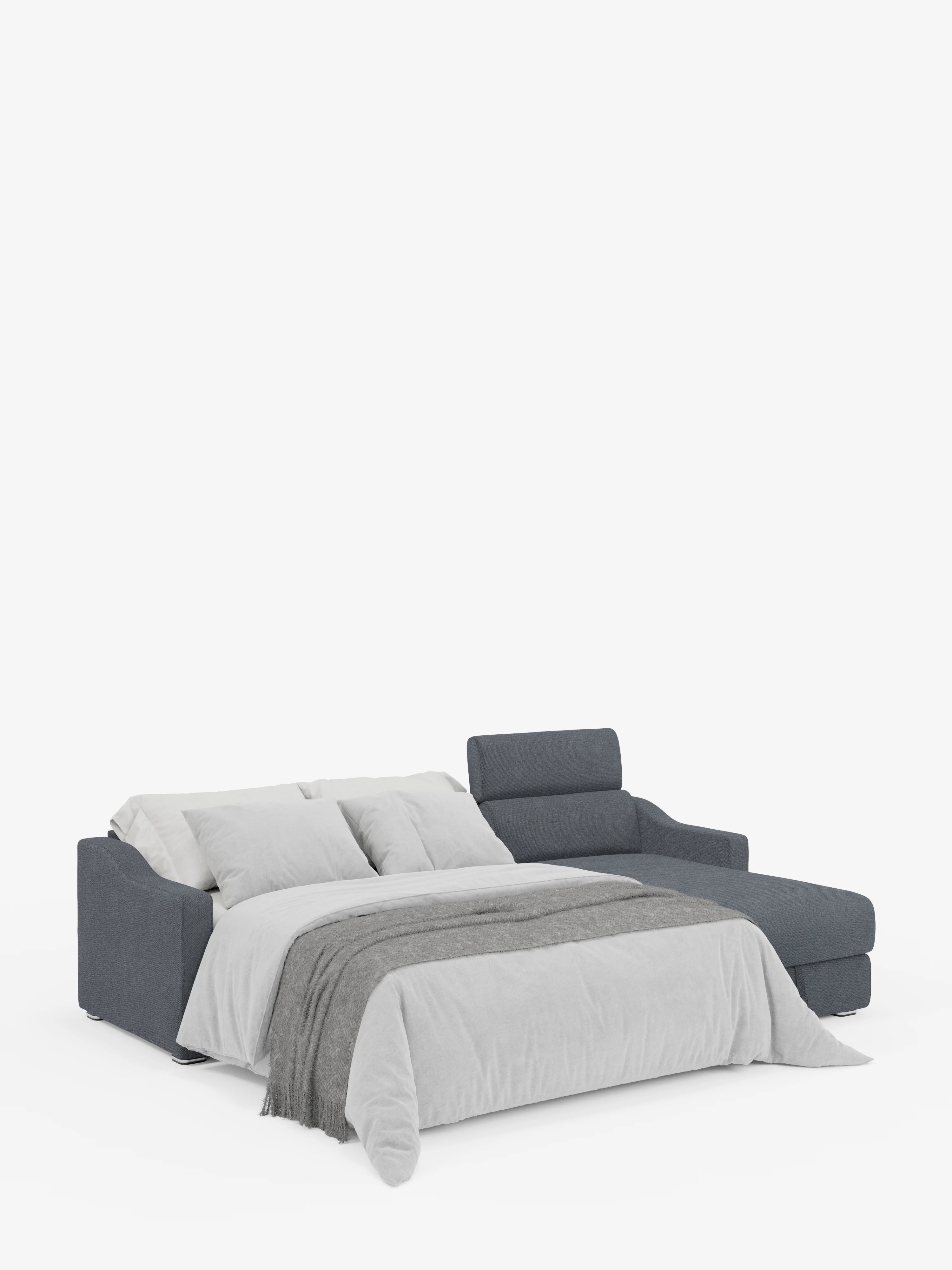 Amber sofá cama rinconero moderno con colchón incluido – tela antimanchas y reposacabezas reclinables