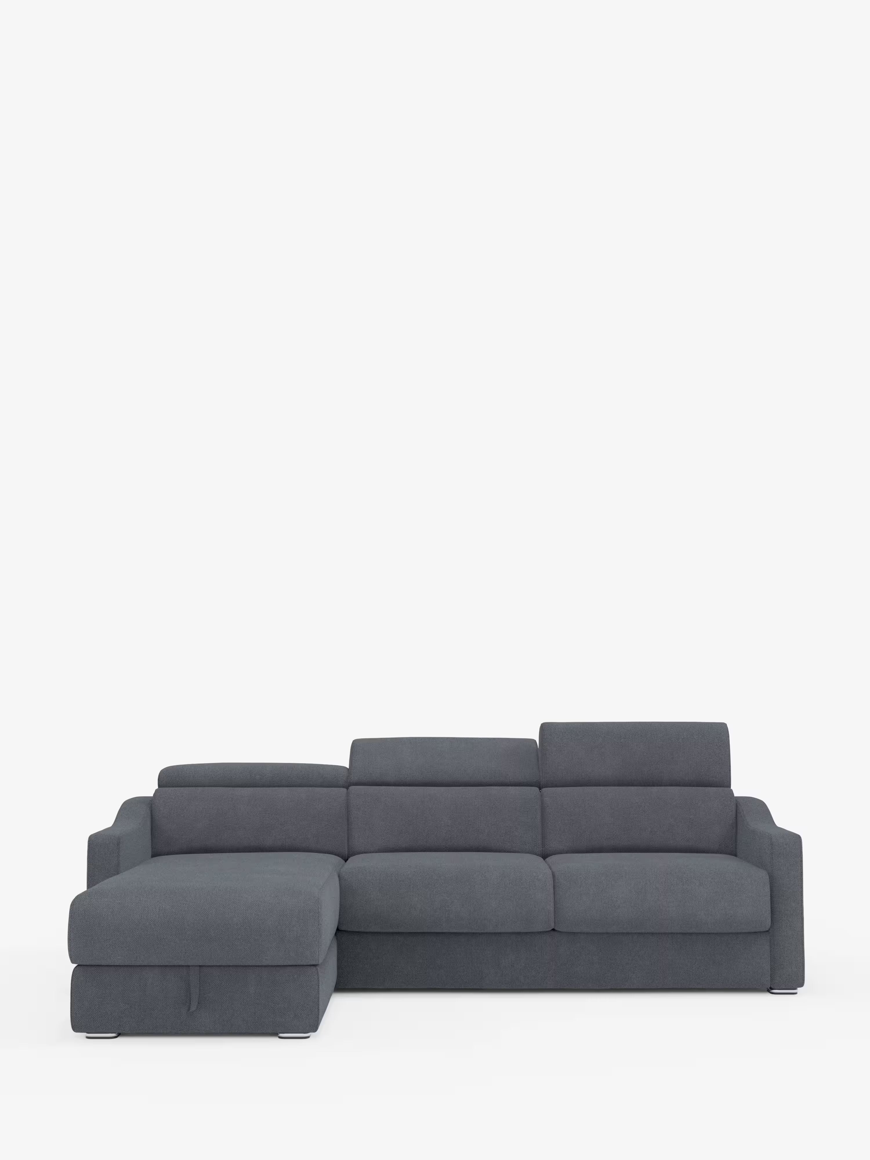 Amber sofá cama rinconero moderno con colchón incluido – tela antimanchas y reposacabezas reclinables
