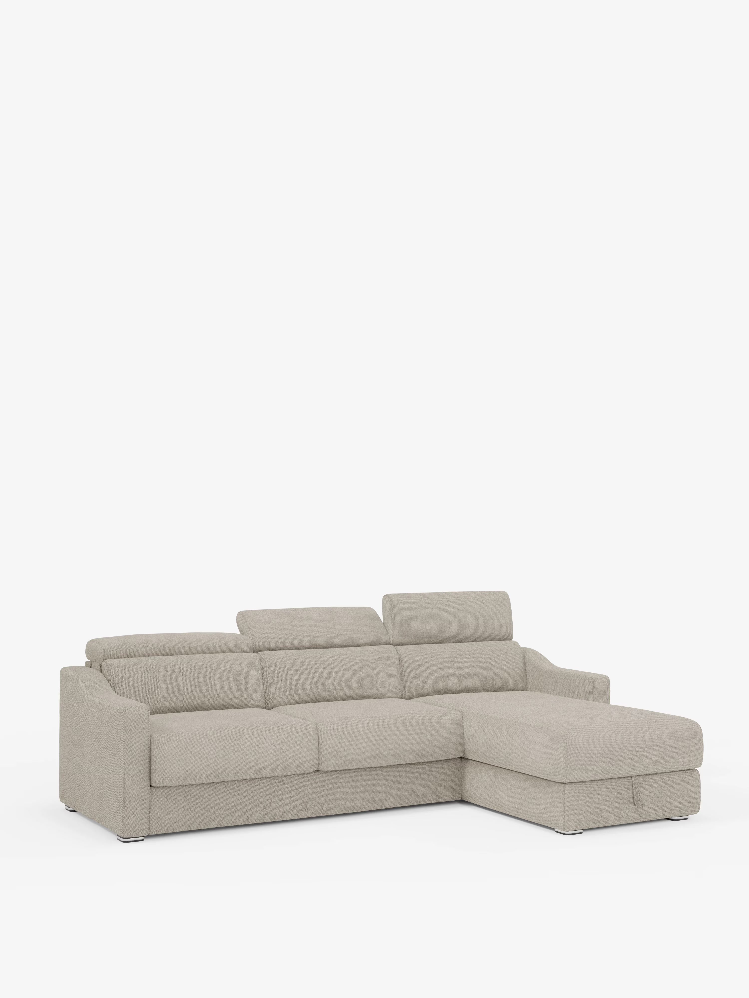 Amber sofá cama rinconero moderno con colchón incluido – tela antimanchas y reposacabezas reclinables