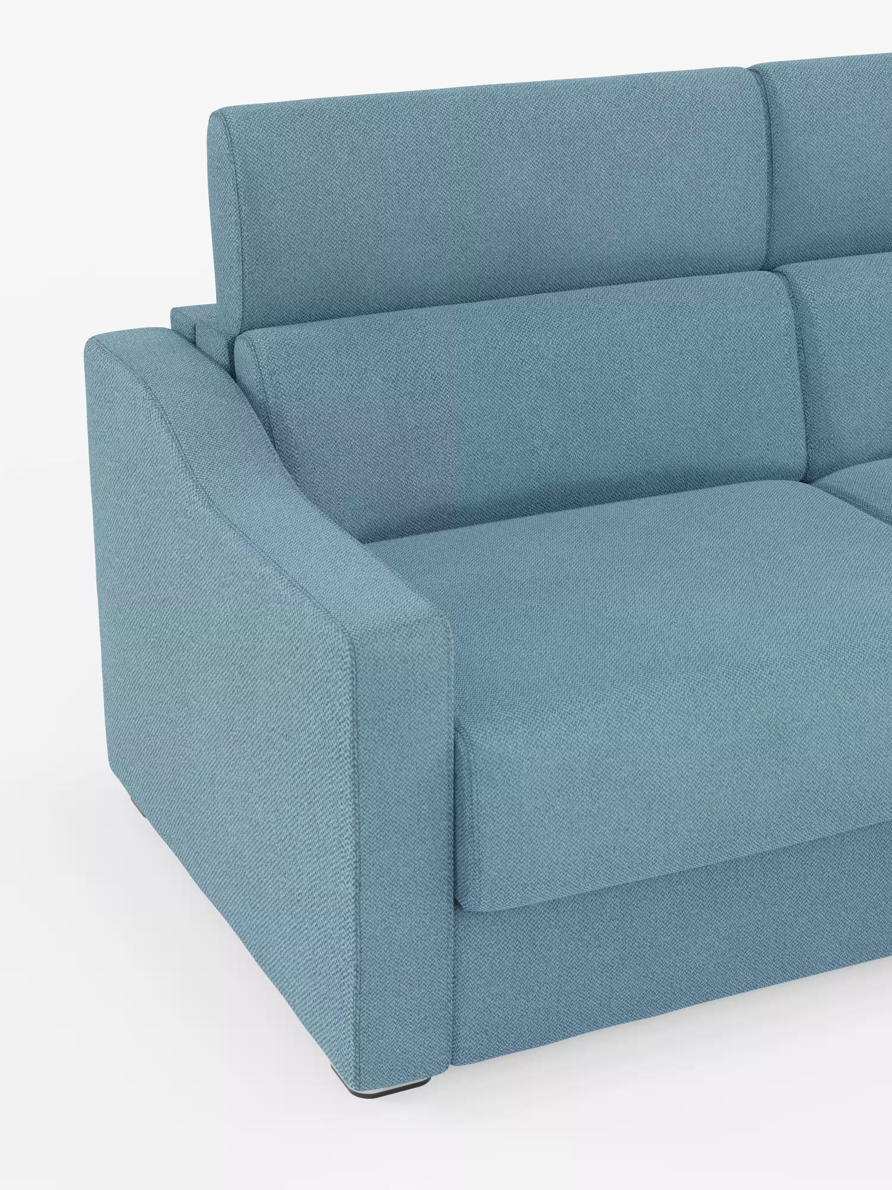 Amber sofá cama rinconero moderno con colchón incluido – tela antimanchas y reposacabezas reclinables