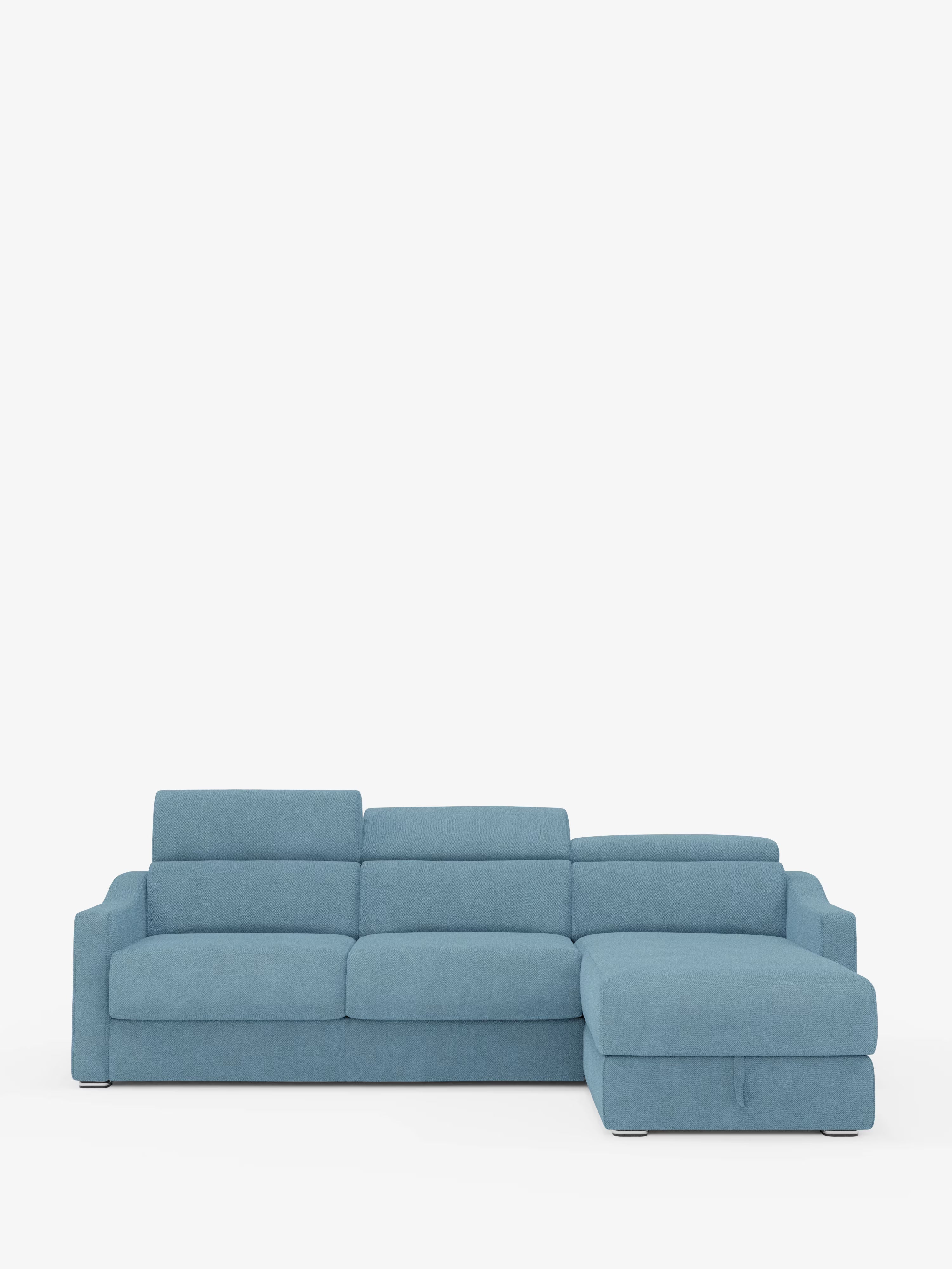 Amber sofá cama rinconero moderno con colchón incluido – tela antimanchas y reposacabezas reclinables