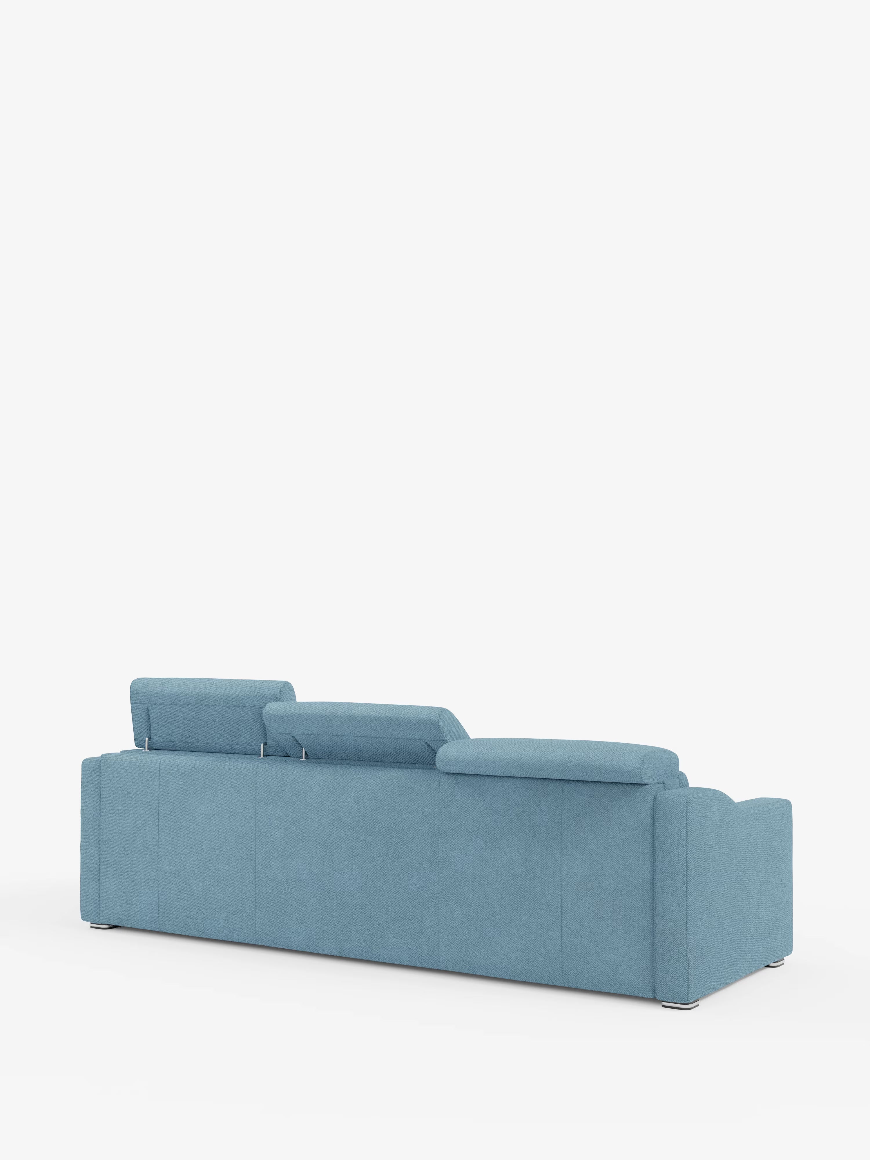 Amber sofá cama rinconero moderno con colchón incluido – tela antimanchas y reposacabezas reclinables