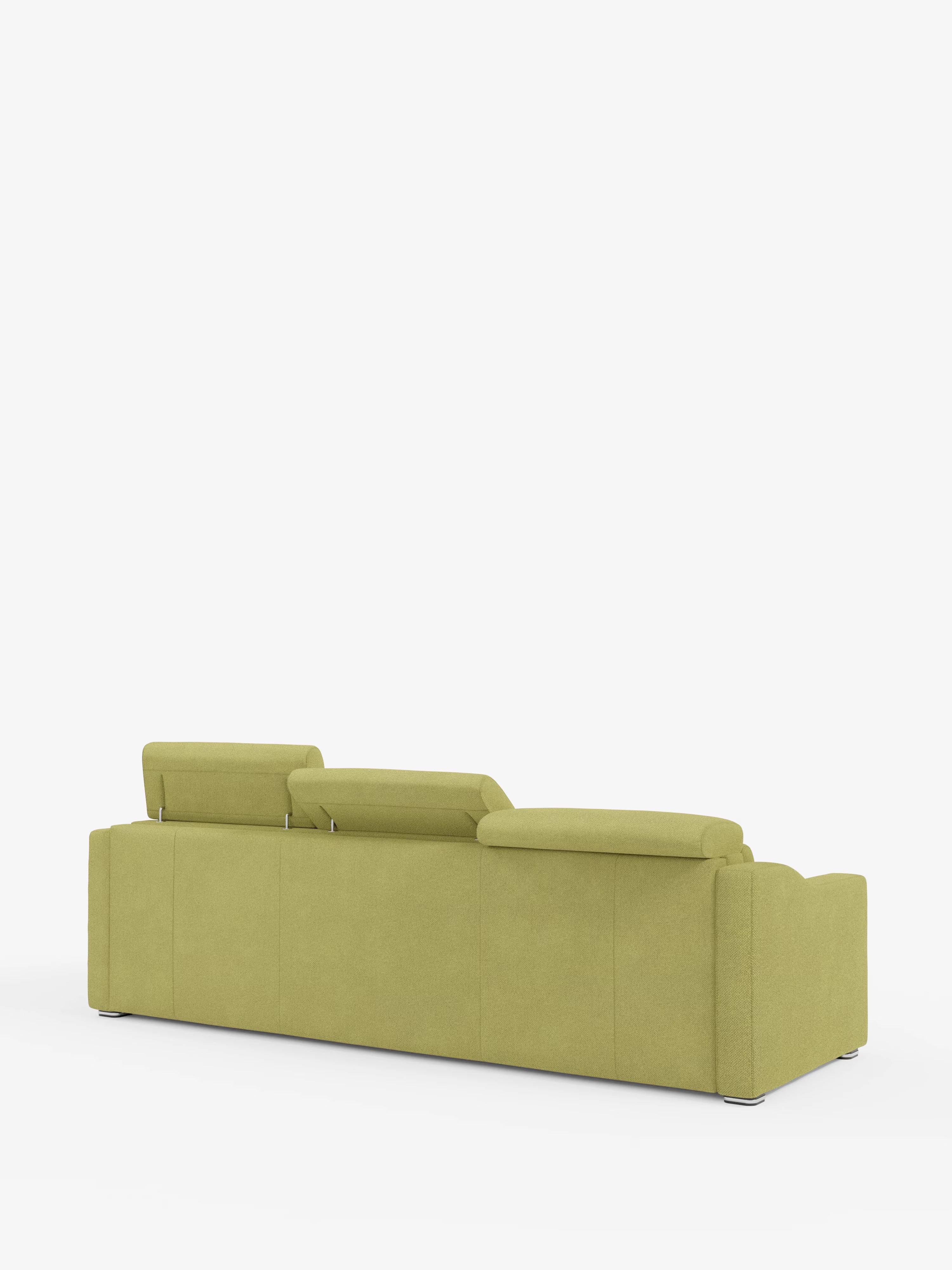 Amber sofá cama rinconero moderno con colchón incluido – tela antimanchas y reposacabezas reclinables