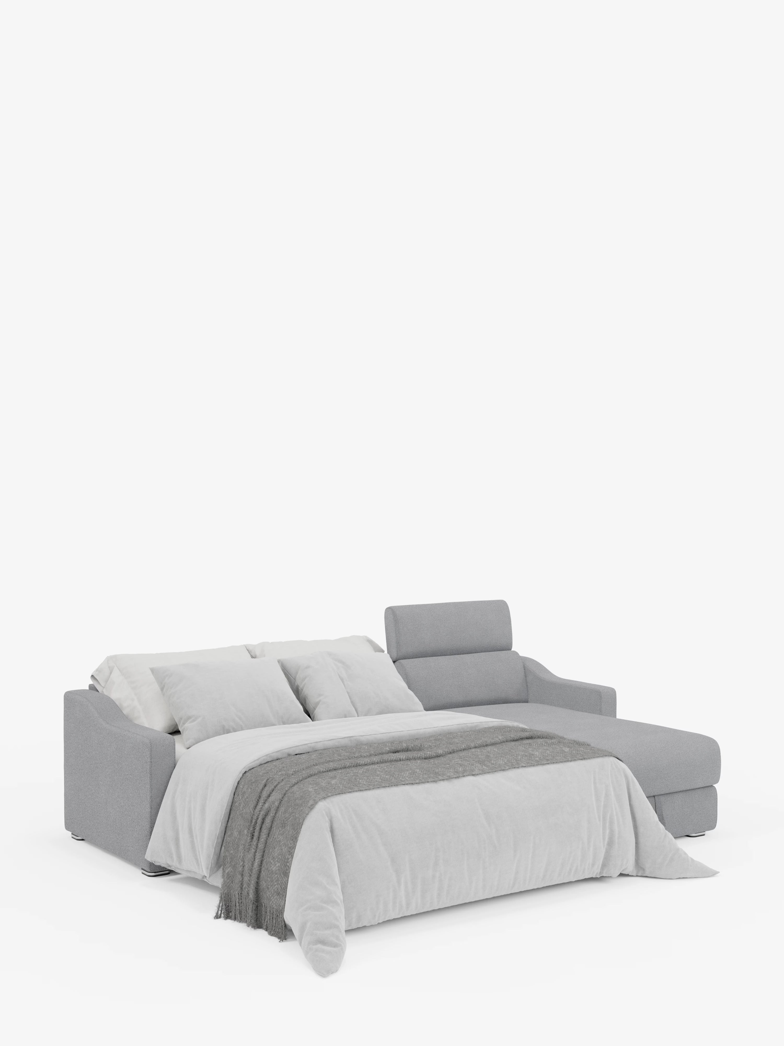 Amber sofá cama rinconero moderno con colchón incluido – tela antimanchas y reposacabezas reclinables