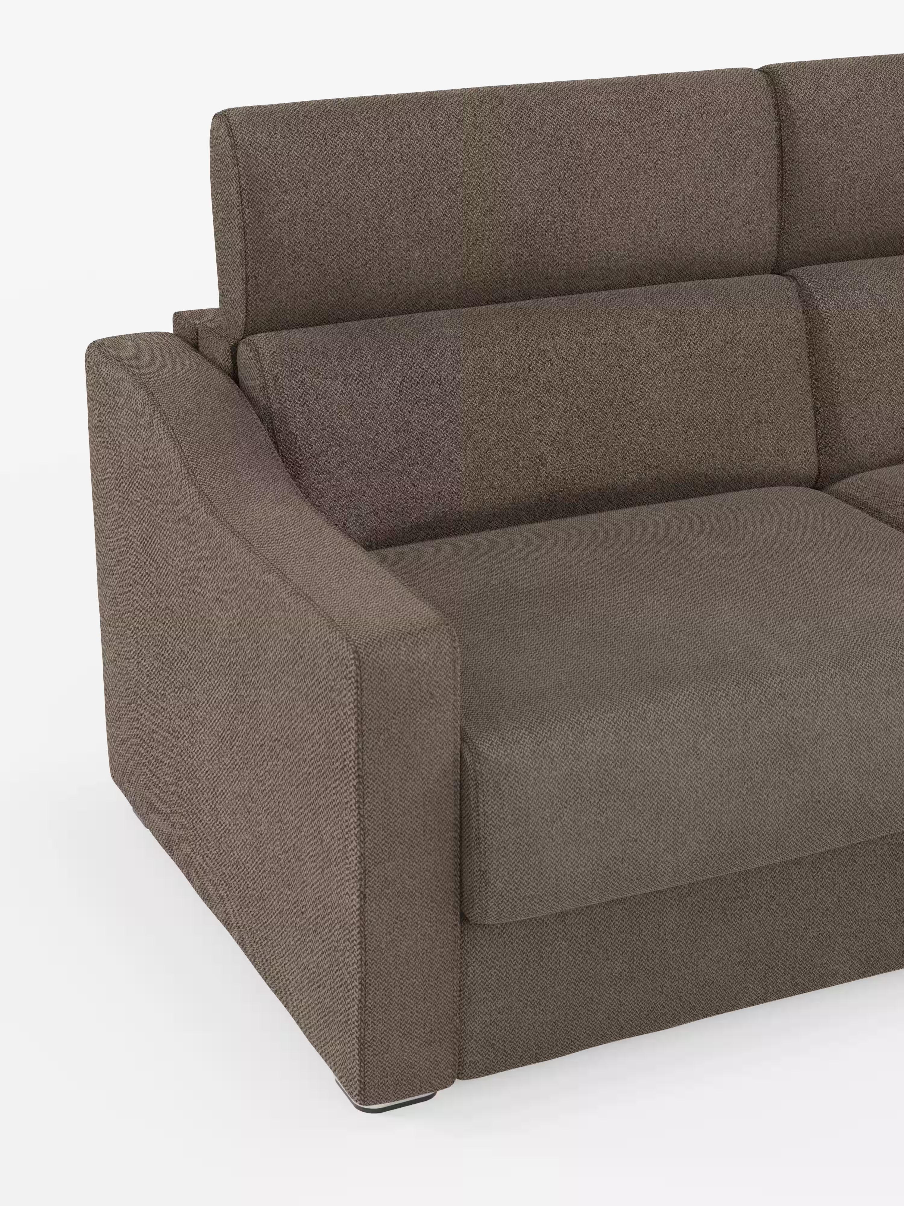 Amber sofá cama rinconero moderno con colchón incluido – tela antimanchas y reposacabezas reclinables