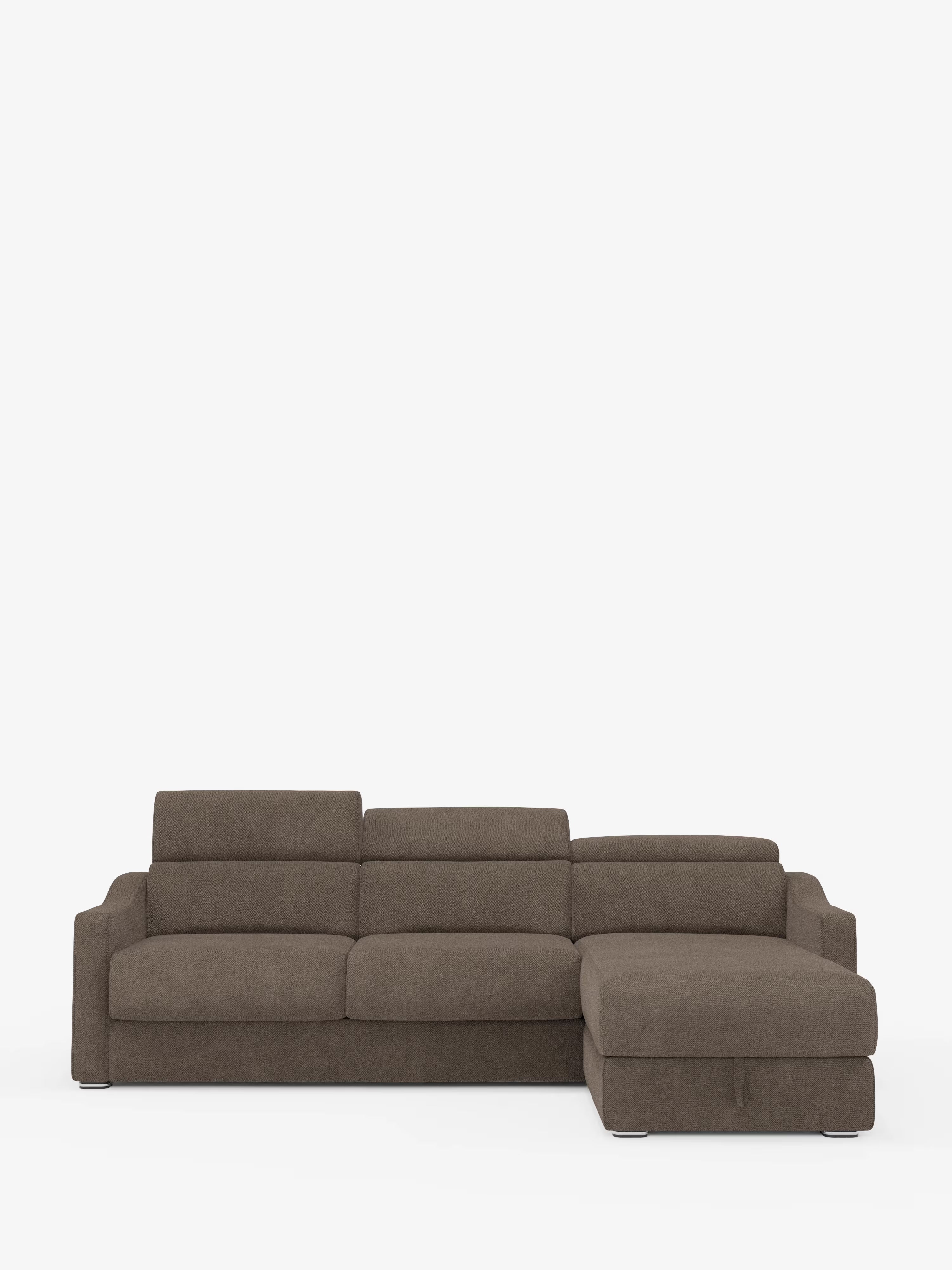 Amber sofá cama rinconero moderno con colchón incluido – tela antimanchas y reposacabezas reclinables