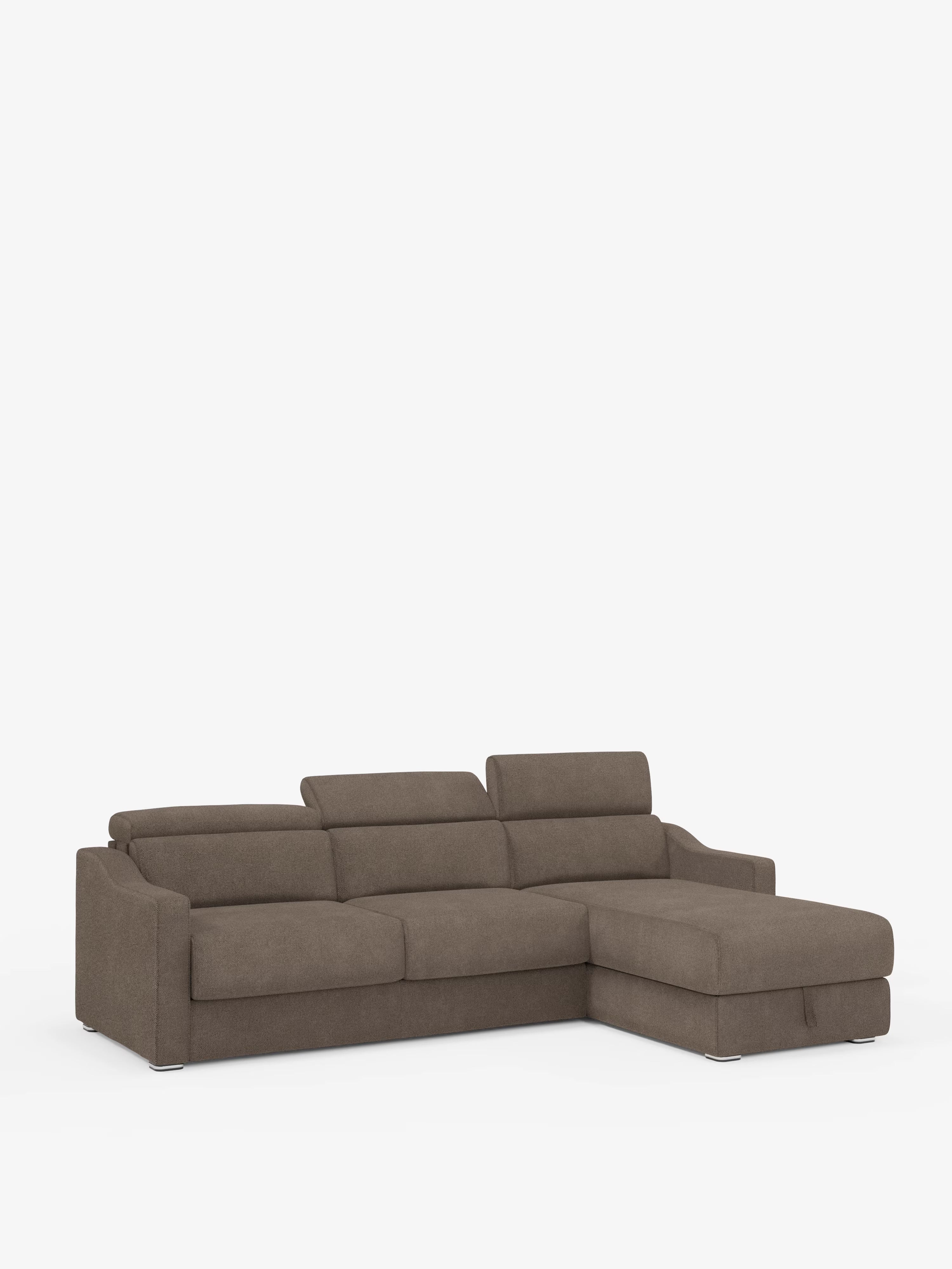Amber sofá cama rinconero moderno con colchón incluido – tela antimanchas y reposacabezas reclinables
