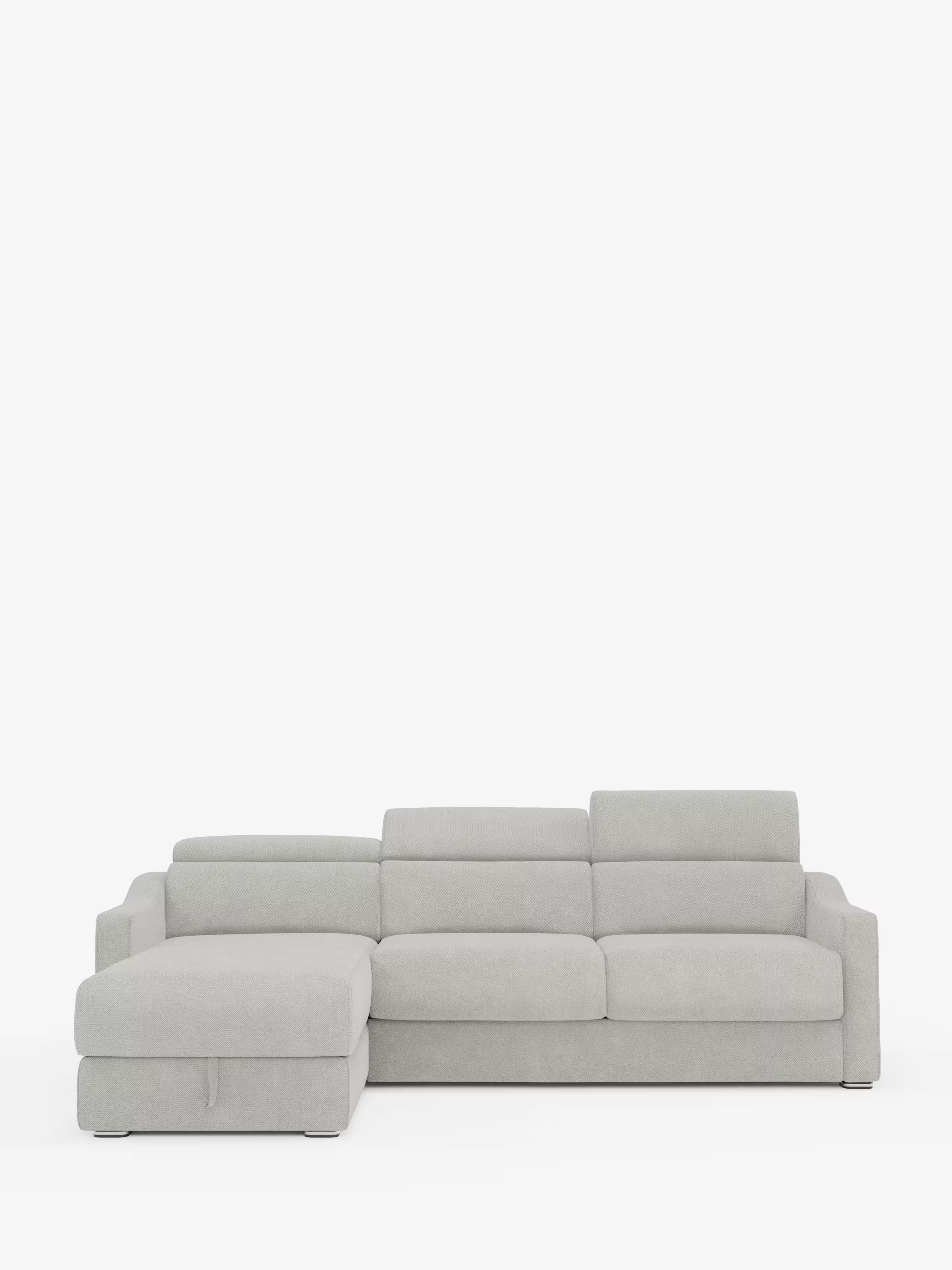 Amber sofá cama rinconero moderno con colchón incluido – tela antimanchas y reposacabezas reclinables
