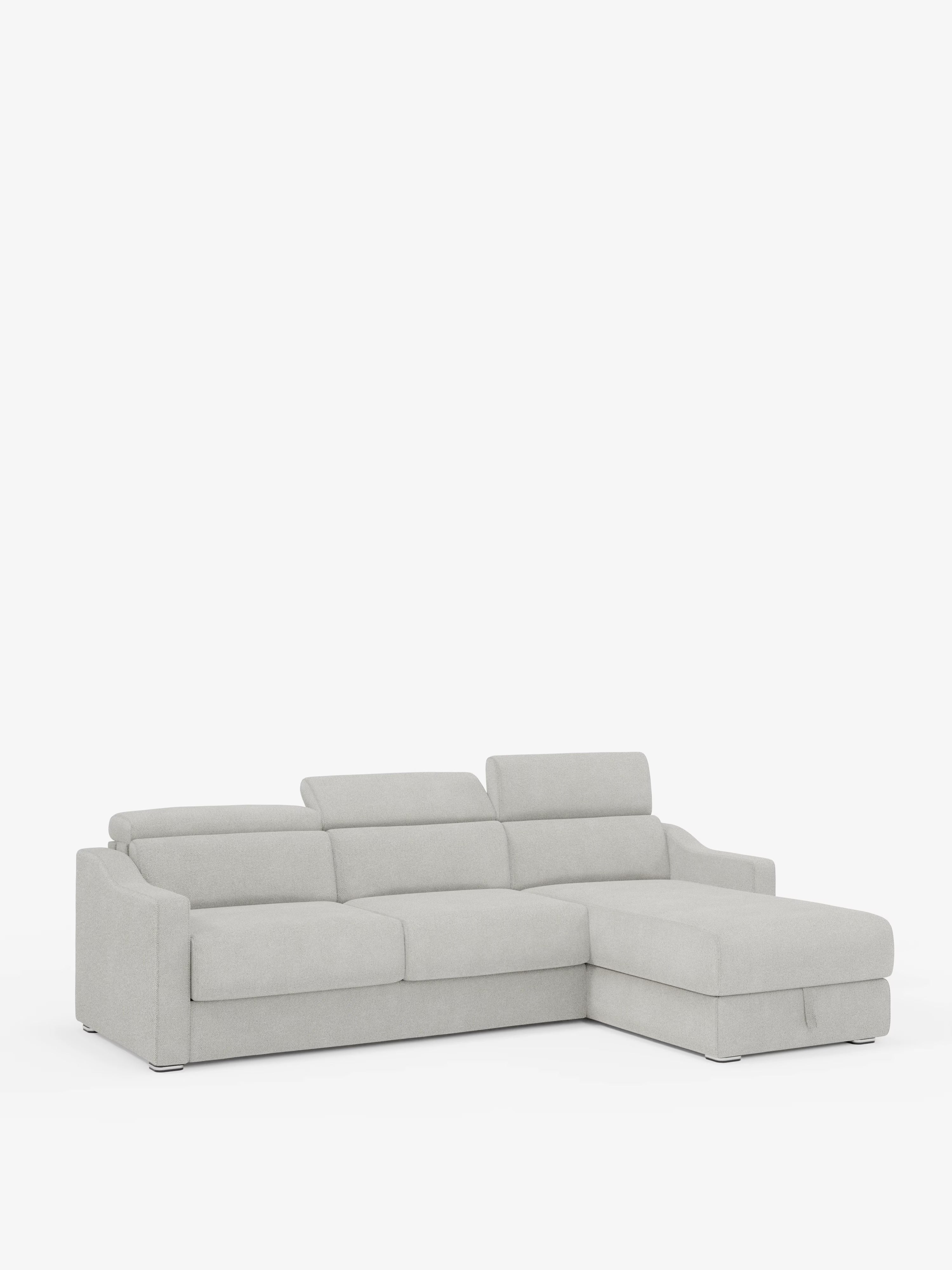 Amber sofá cama rinconero moderno con colchón incluido – tela antimanchas y reposacabezas reclinables