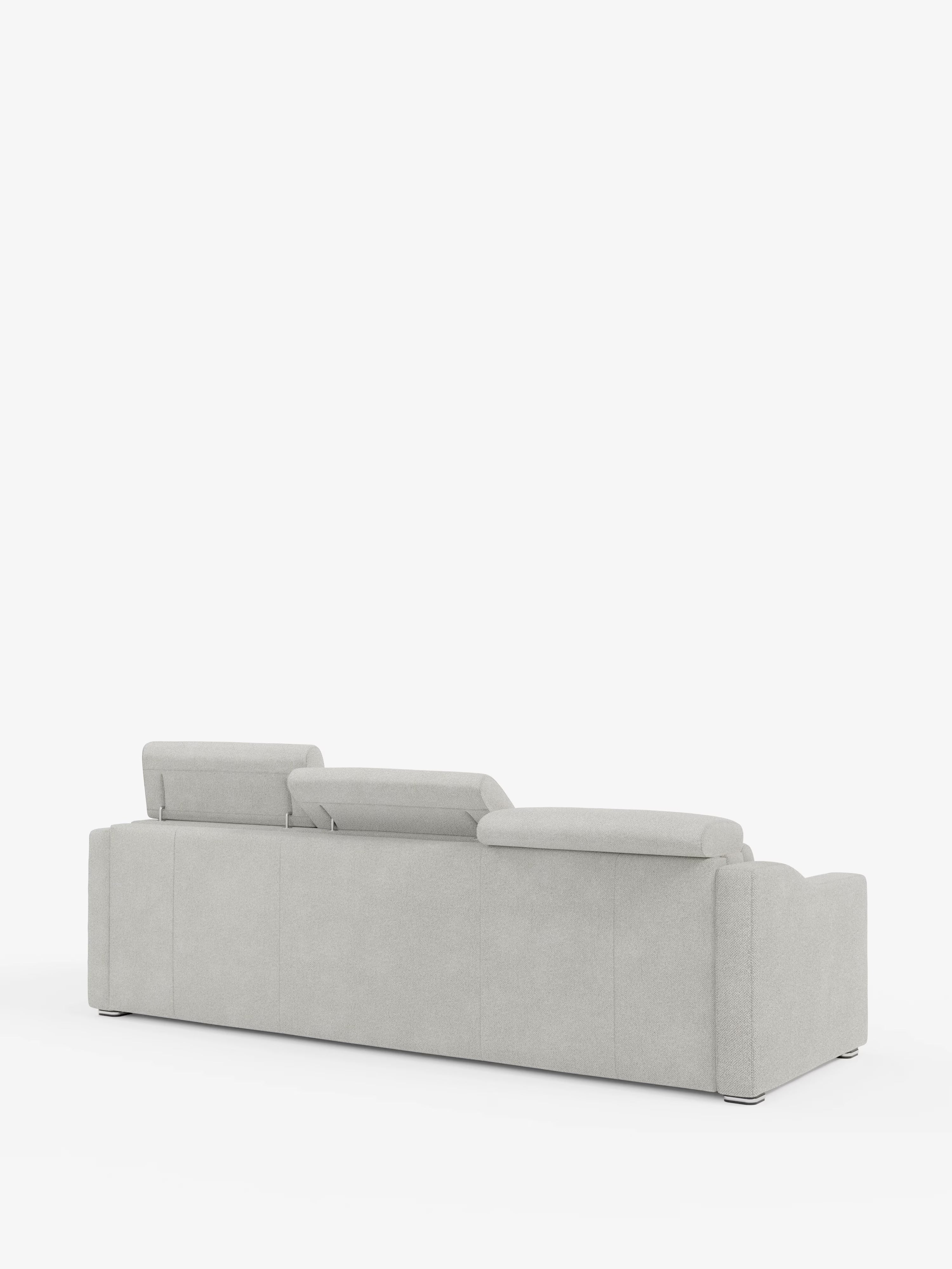 Amber sofá cama rinconero moderno con colchón incluido – tela antimanchas y reposacabezas reclinables