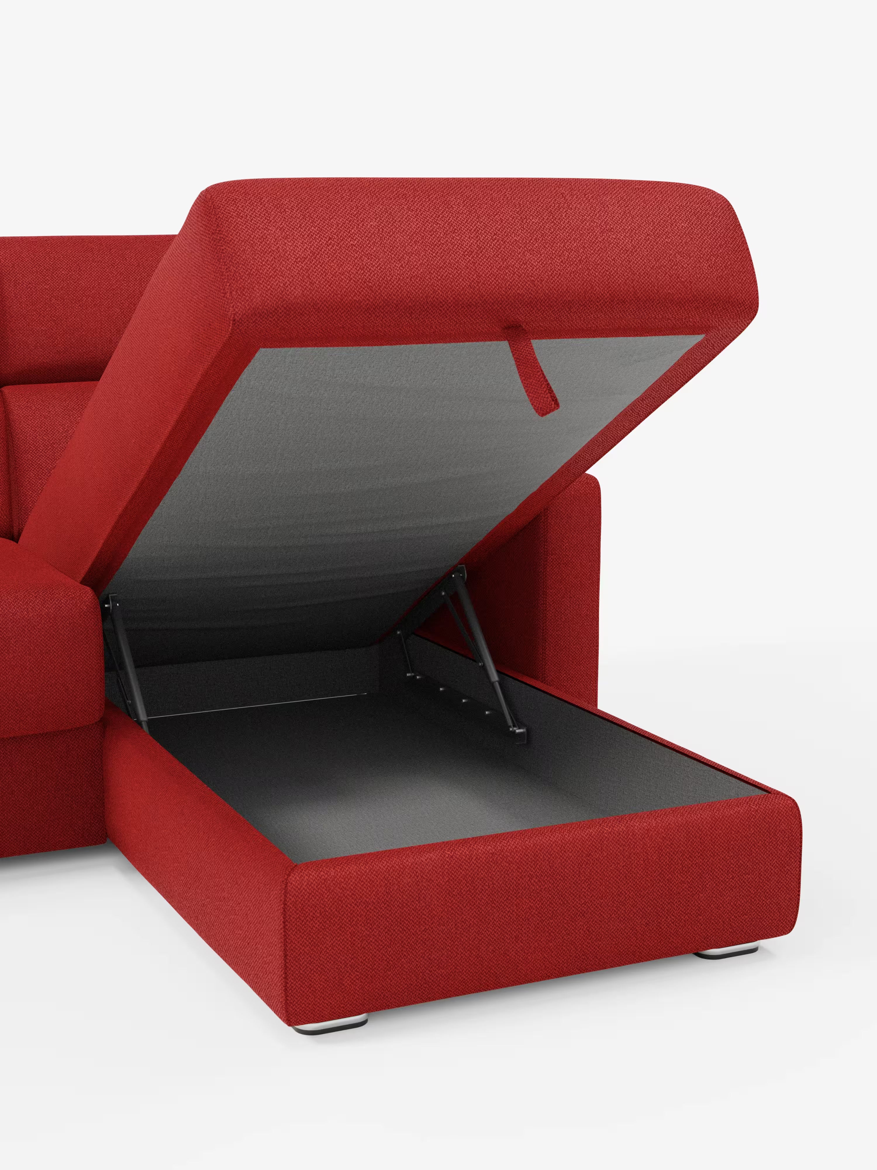 Amber sofá cama rinconero moderno con colchón incluido – tela antimanchas y reposacabezas reclinables