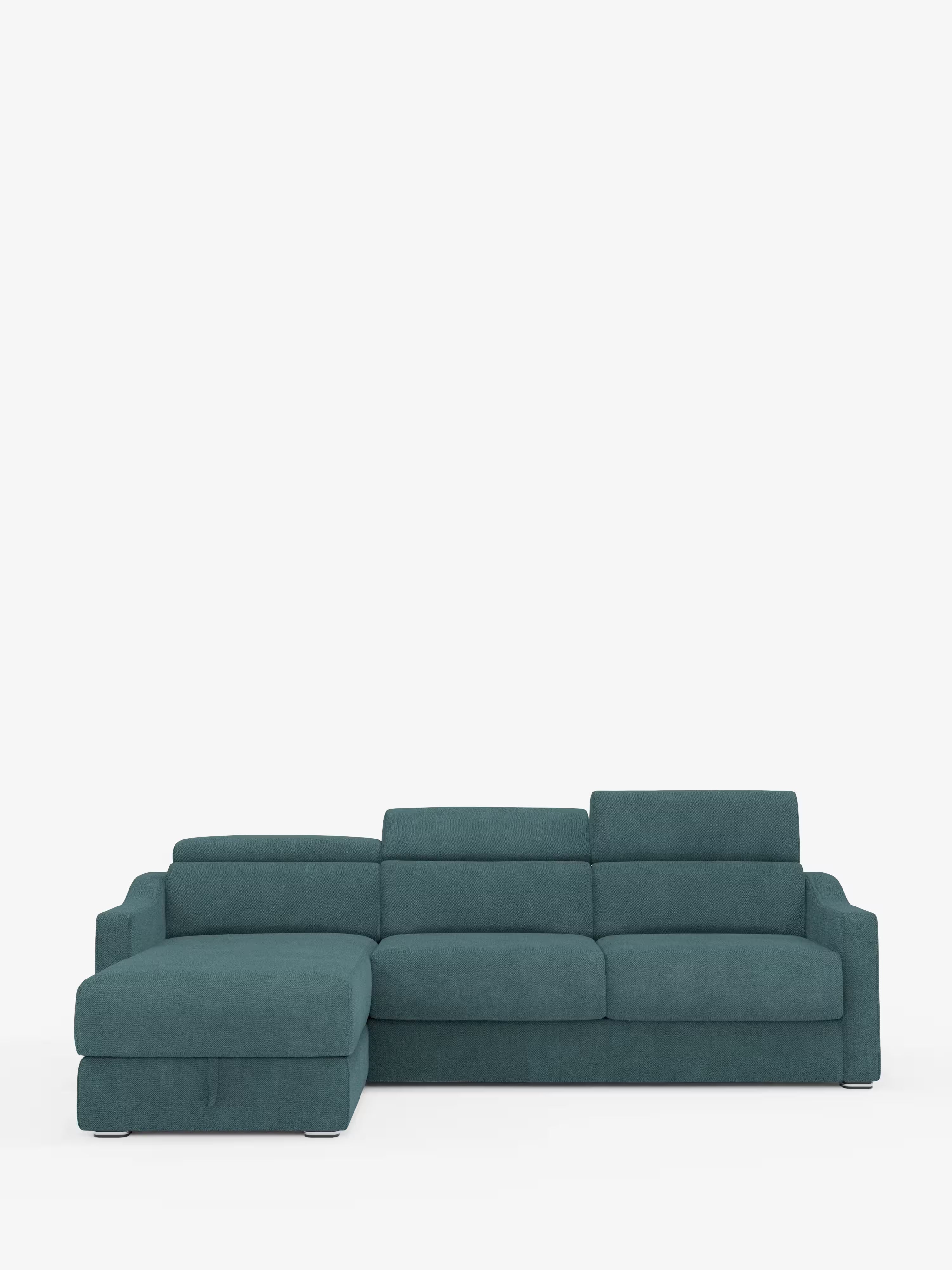 Amber sofá cama rinconero moderno con colchón incluido – tela antimanchas y reposacabezas reclinables