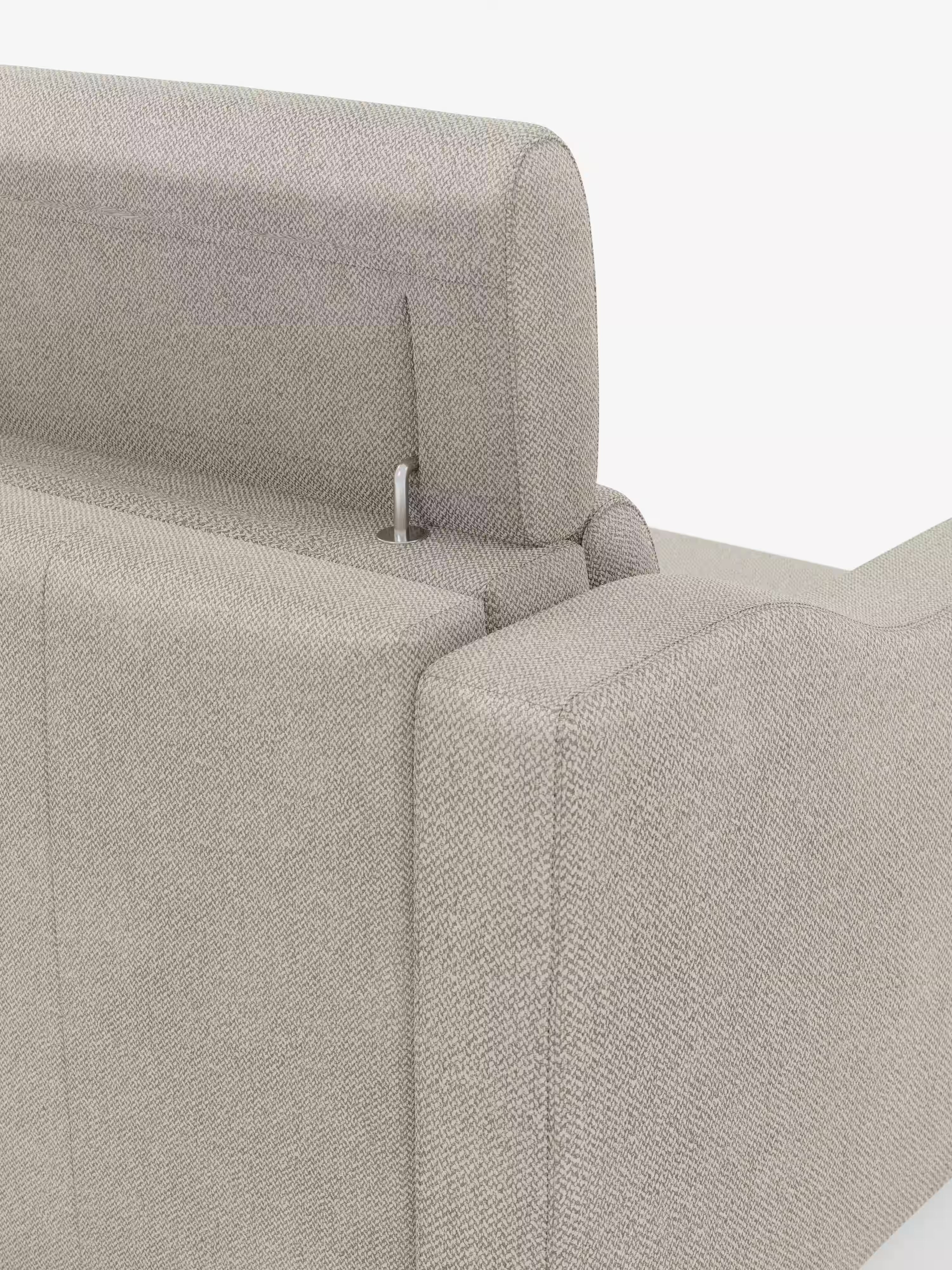 Amber sofá cama moderno en tejido antimanchas verde - desenfundable y con reposacabezas reclinables