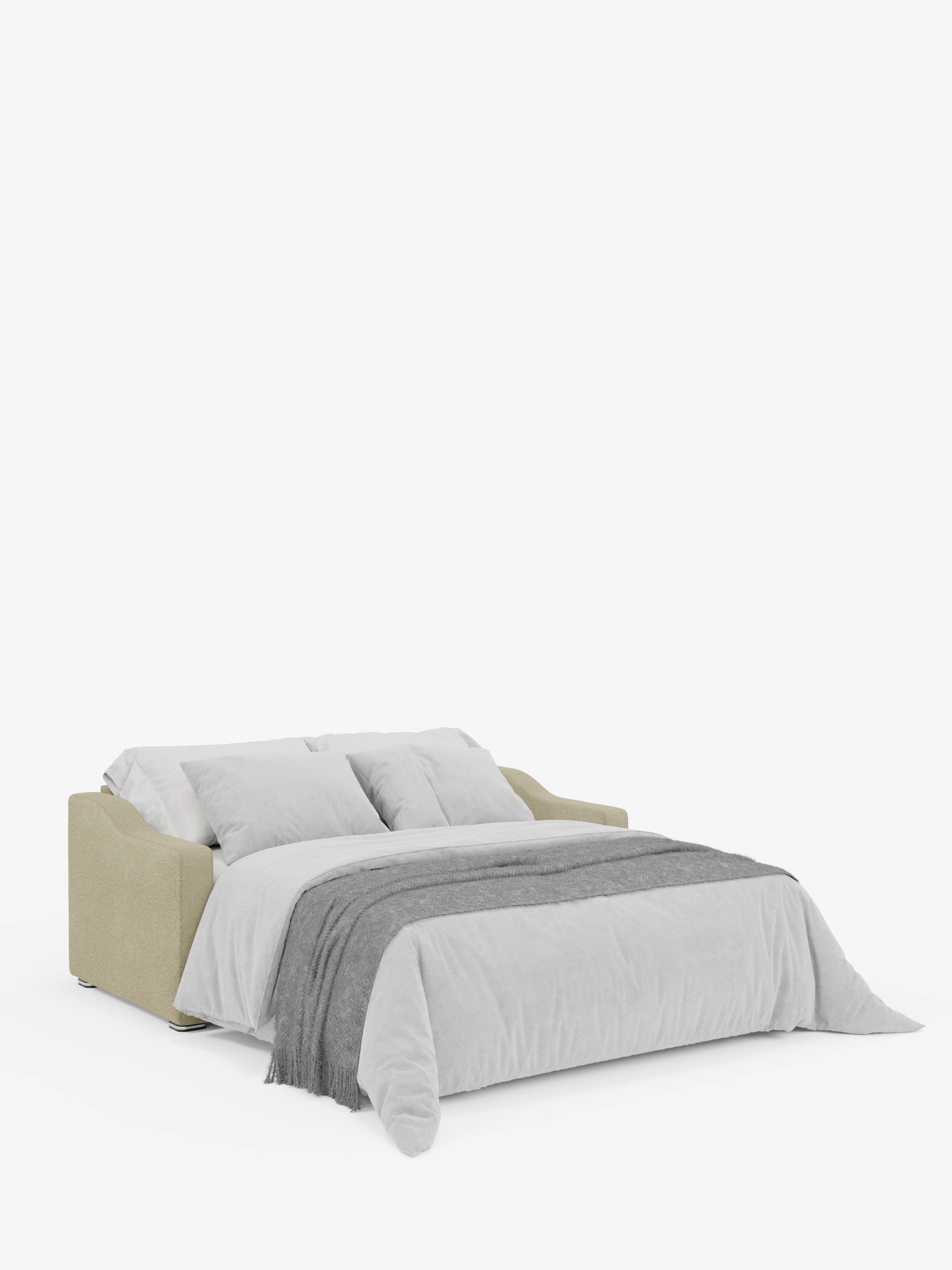 Amber sofá cama moderno en tejido antimanchas verde - desenfundable y con reposacabezas reclinables