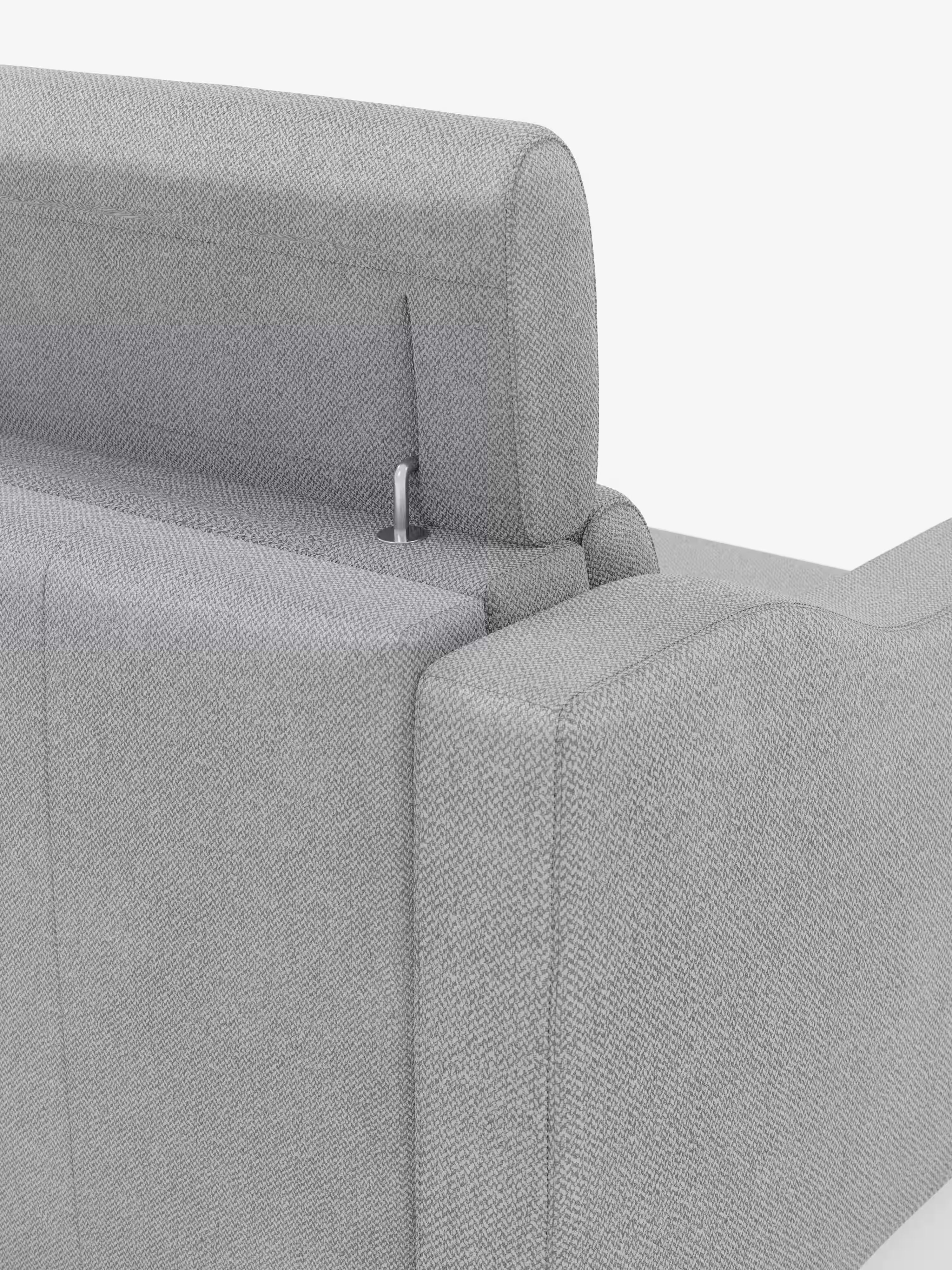 Amber sofá cama moderno en tejido antimanchas verde - desenfundable y con reposacabezas reclinables