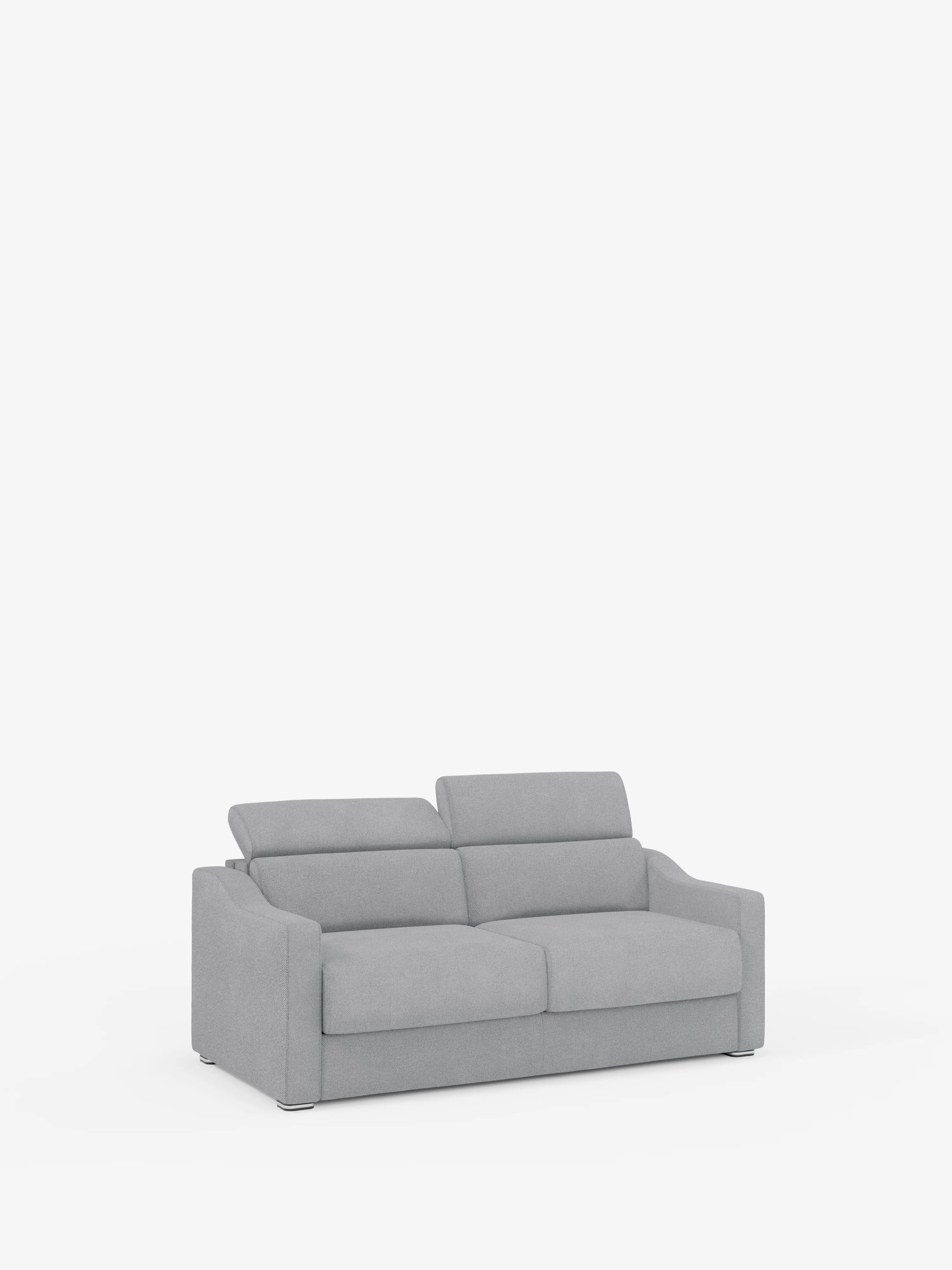 Amber sofá cama moderno en tejido antimanchas verde - desenfundable y con reposacabezas reclinables