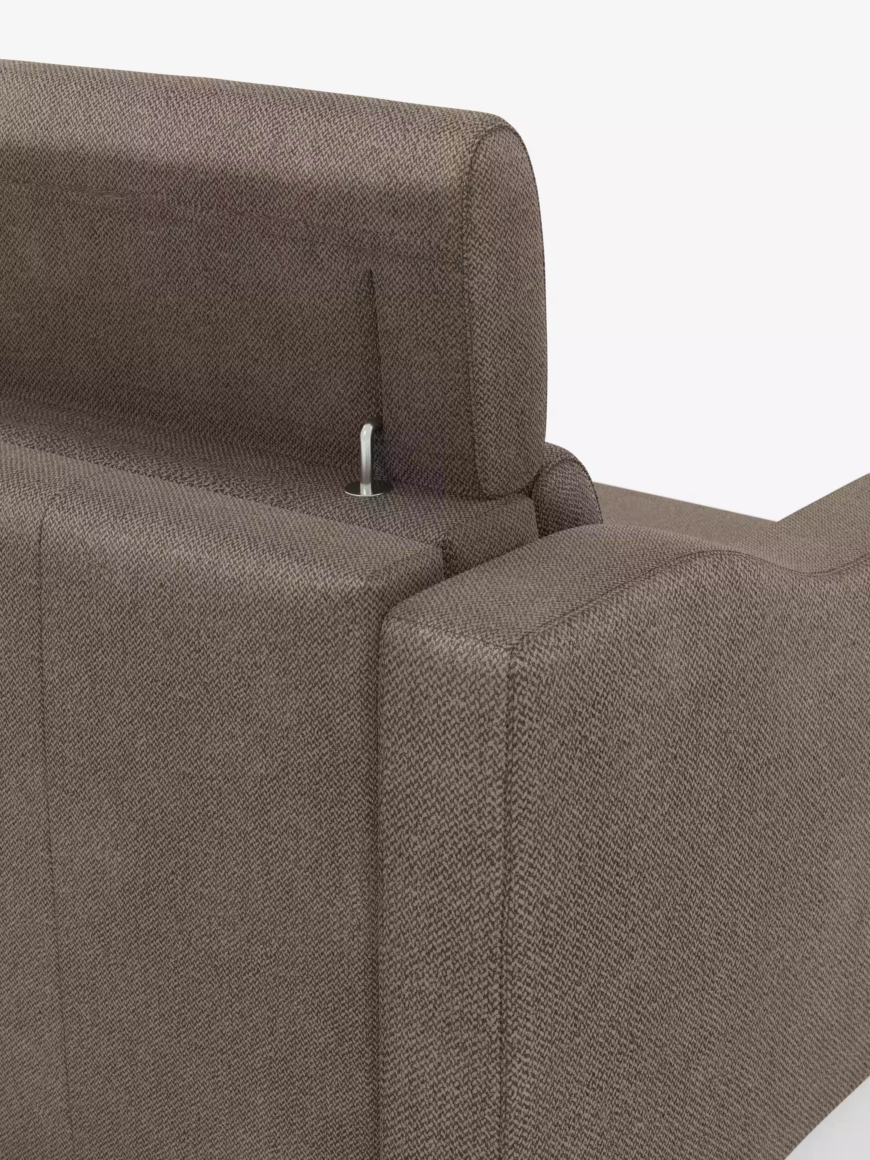 Amber sofá cama moderno en tejido antimanchas verde - desenfundable y con reposacabezas reclinables