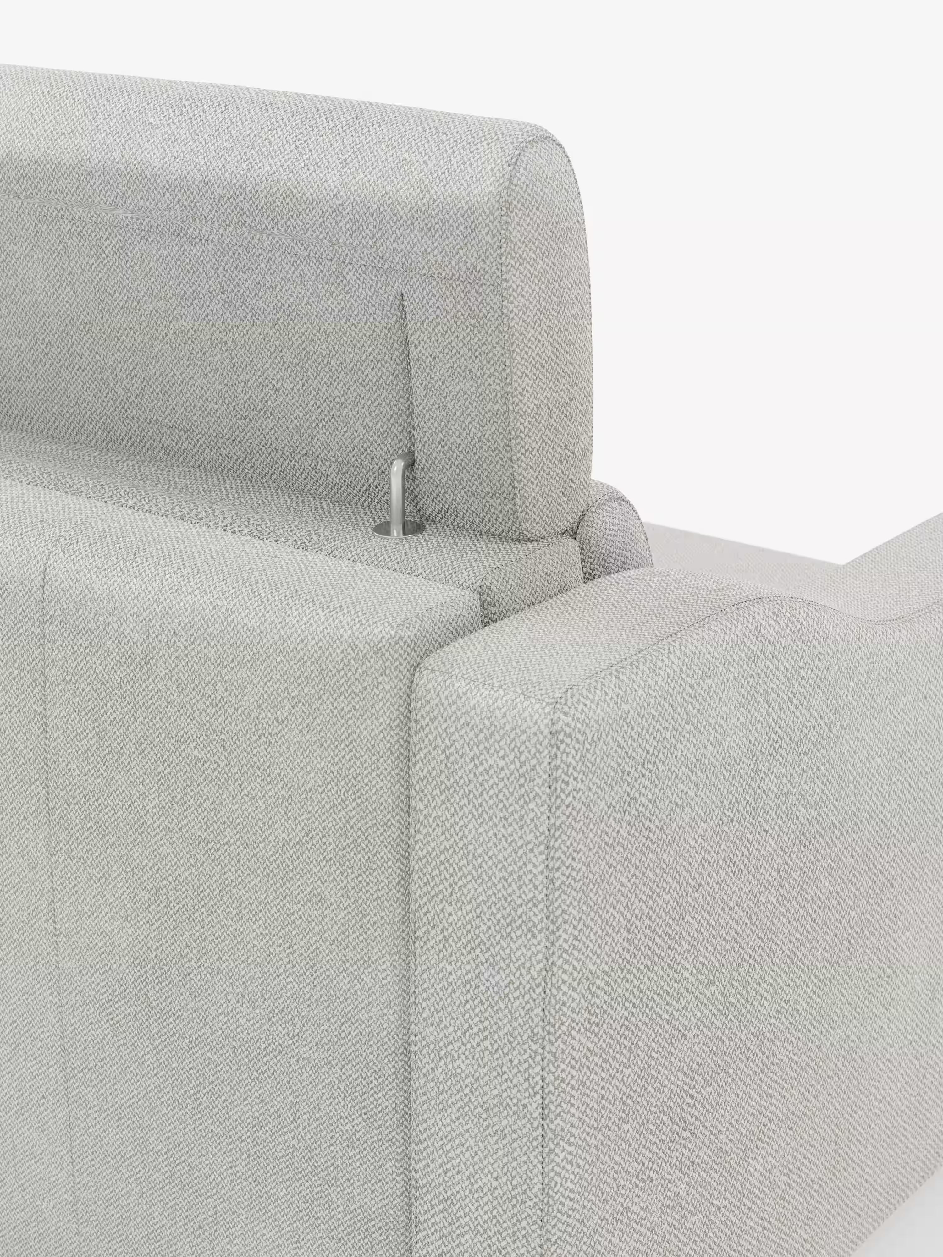Amber sofá cama moderno en tejido antimanchas verde - desenfundable y con reposacabezas reclinables