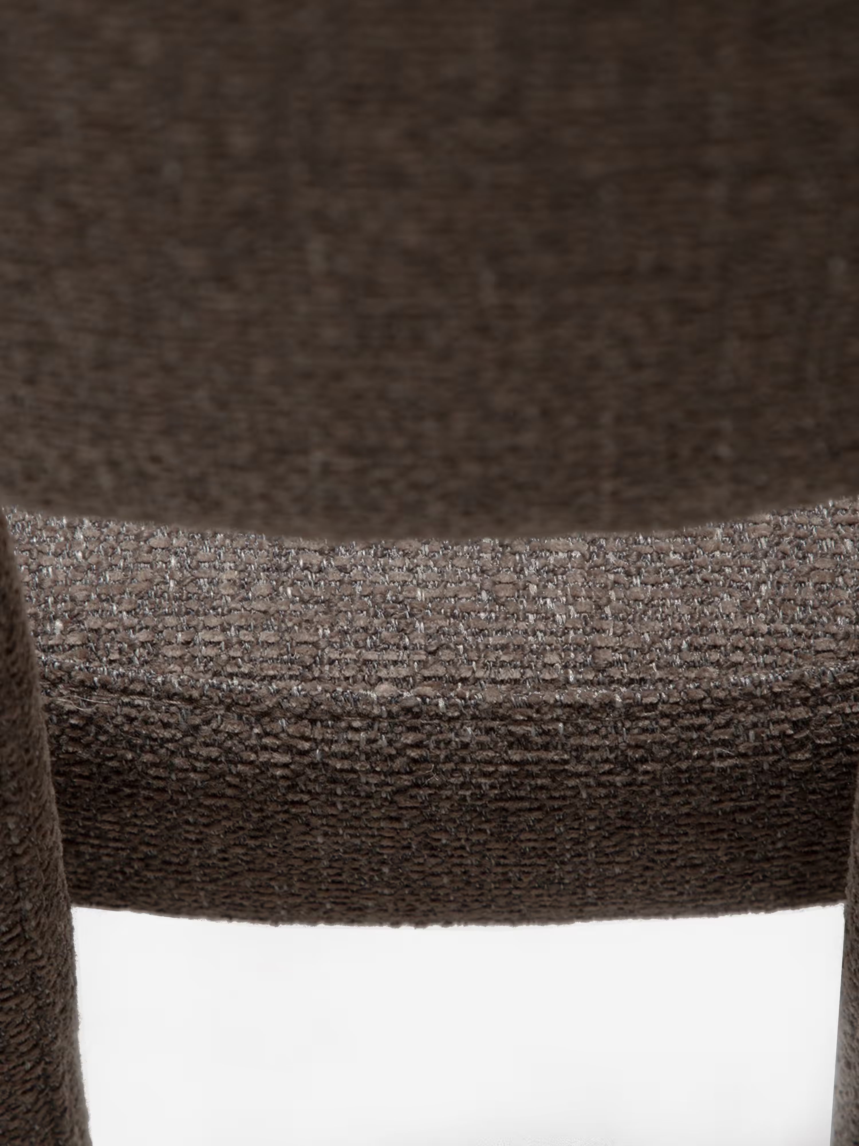 Aole silla en bouclé de diseño escultórico - sillón para comedor en varios colores