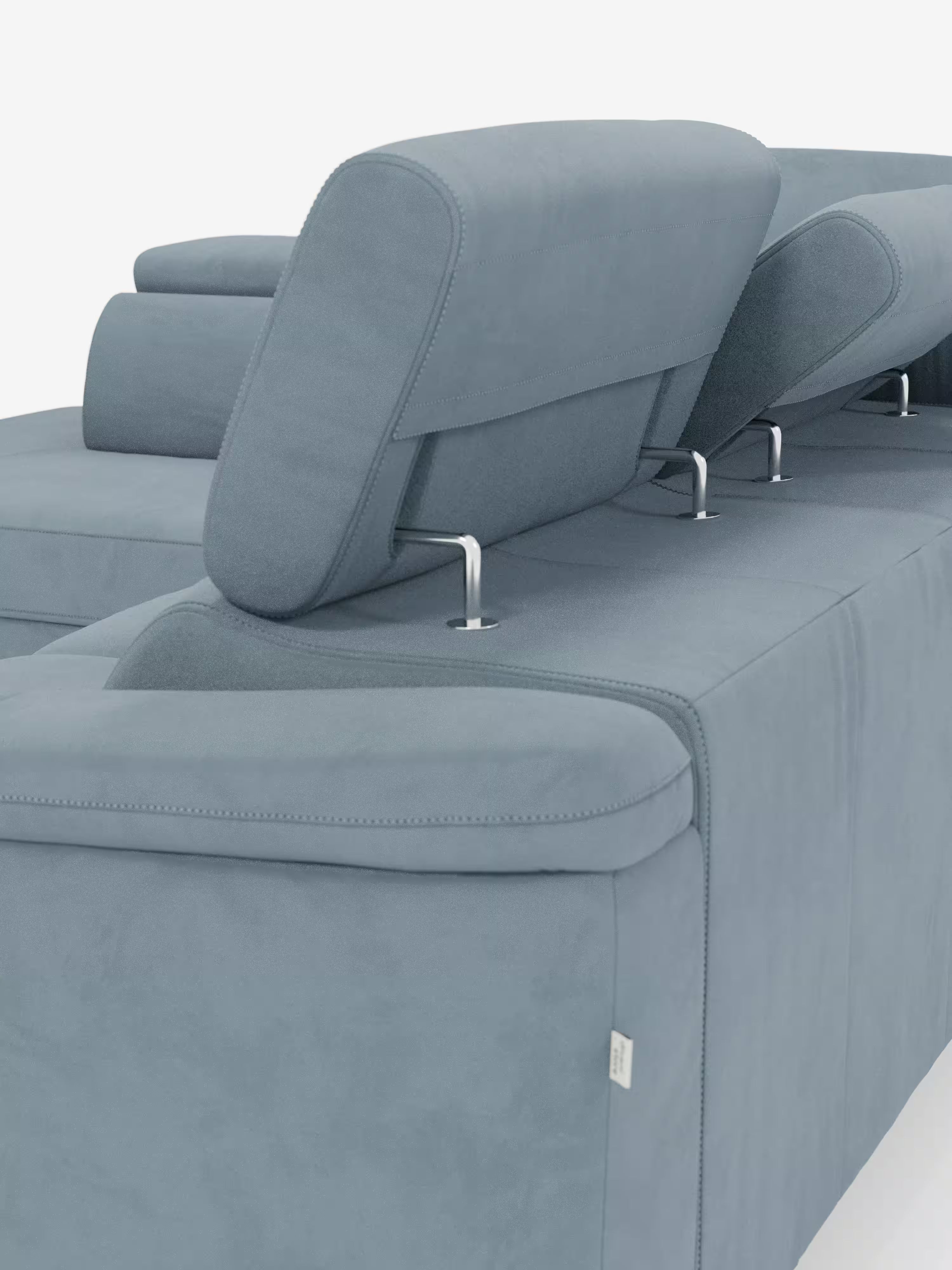 Arcos sofá rinconero con reposacabezas reclinables – asientos extraíbles o relax eléctrico en microfibra antimanchas