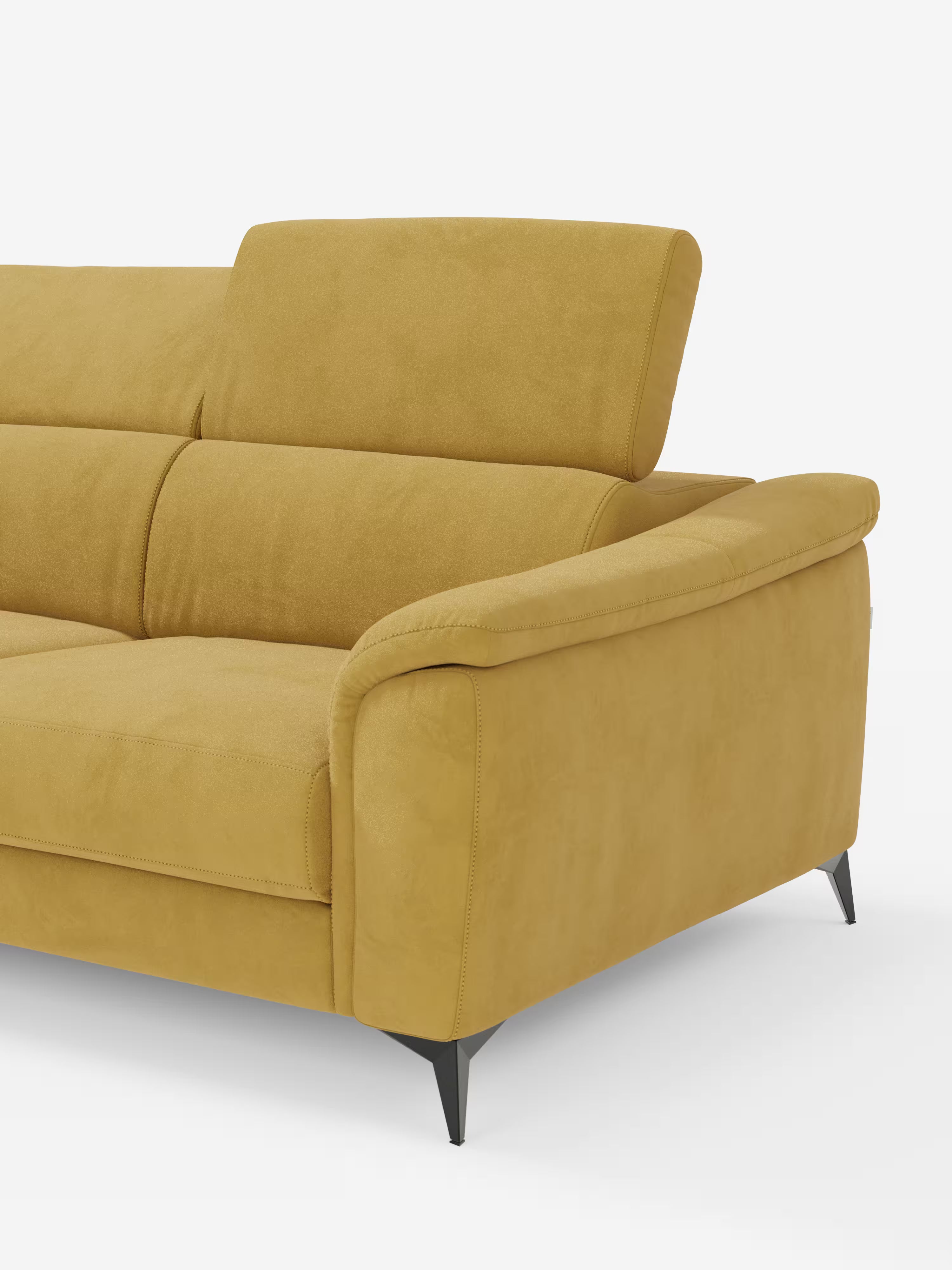 Arcos sofá rinconero con reposacabezas reclinables – asientos extraíbles o relax eléctrico en microfibra antimanchas