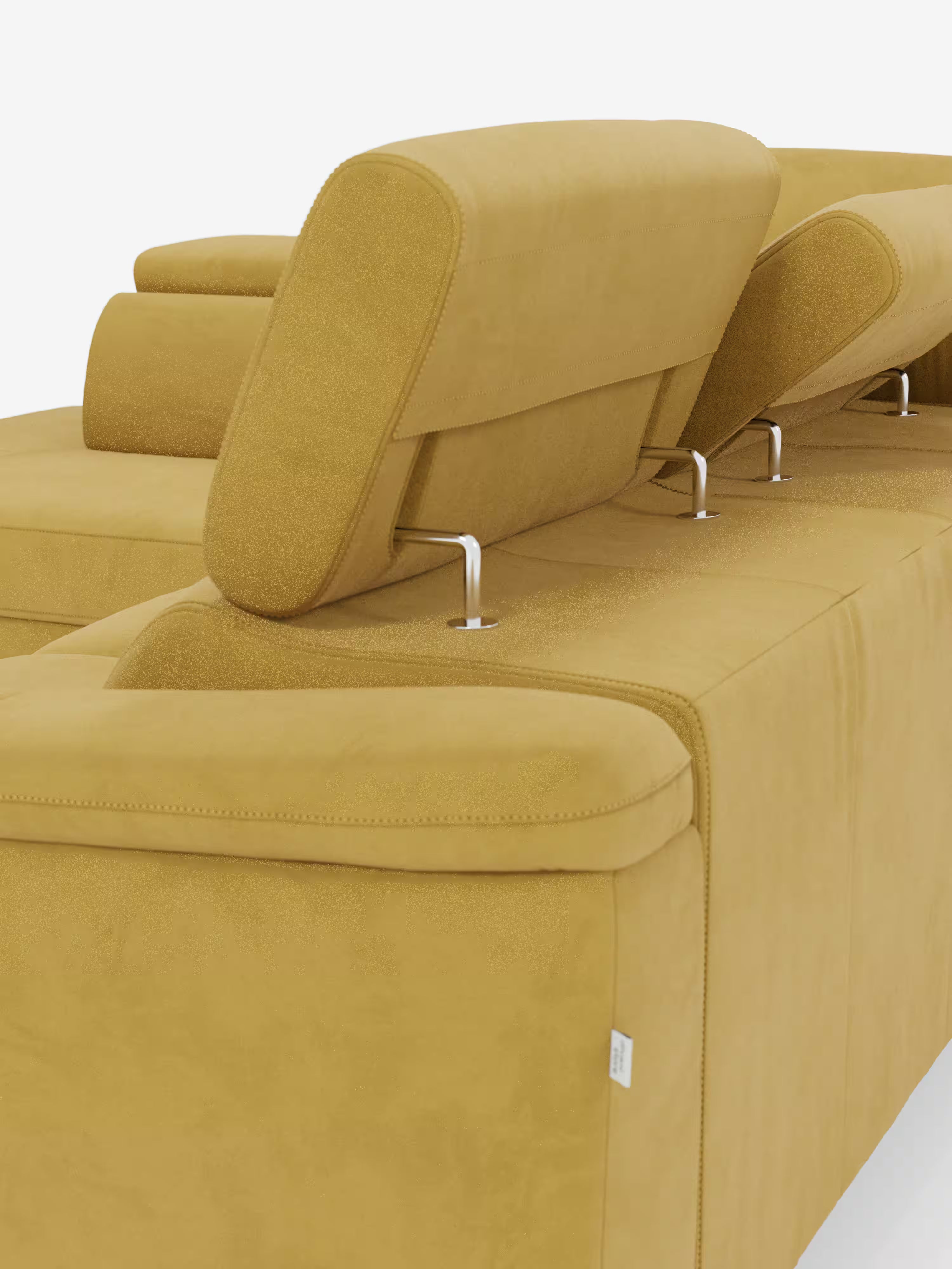Arcos sofá rinconero con reposacabezas reclinables – asientos extraíbles o relax eléctrico en microfibra antimanchas
