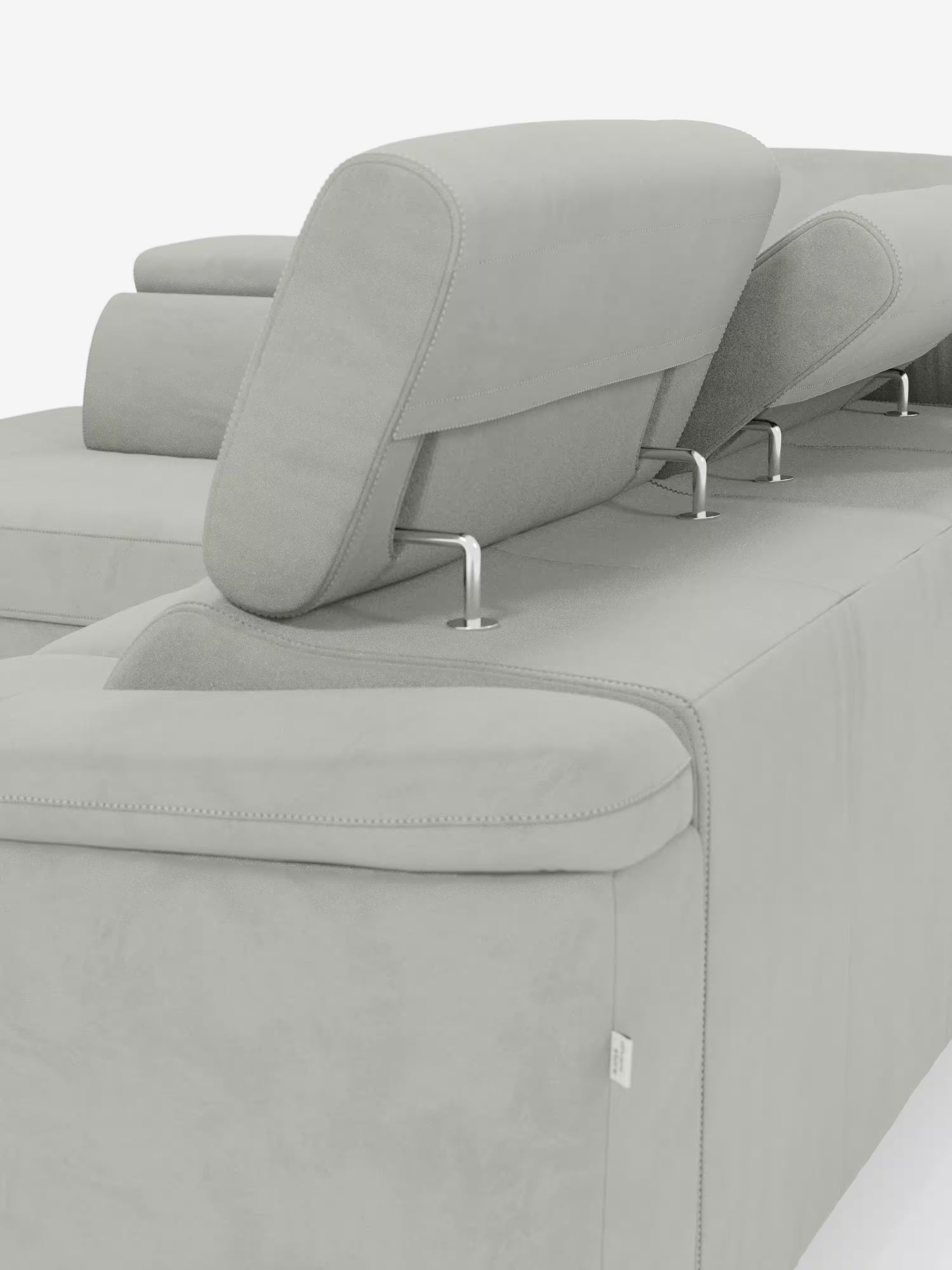 Arcos sofá rinconero con reposacabezas reclinables – asientos extraíbles o relax eléctrico en microfibra antimanchas