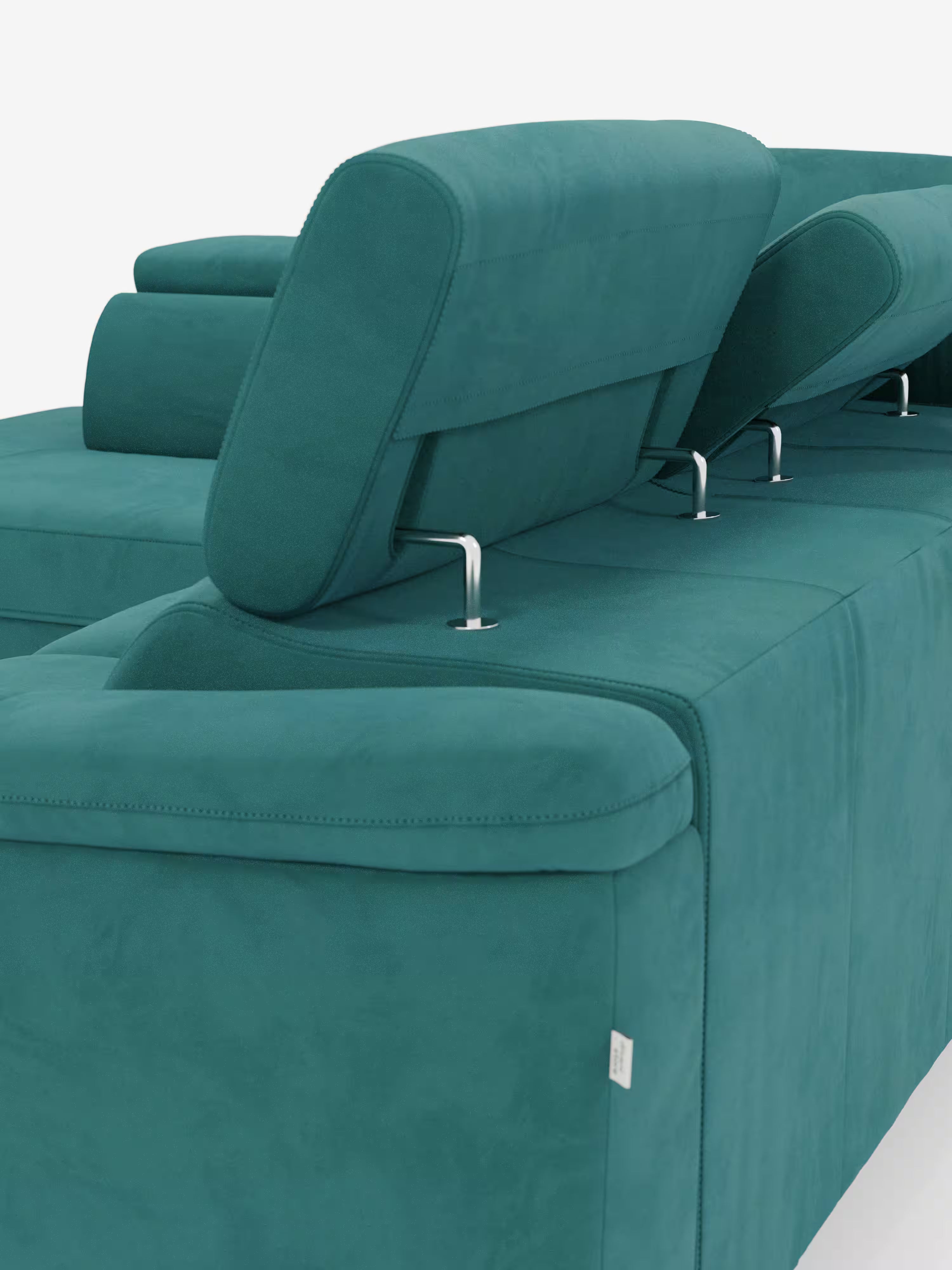 Arcos sofá rinconero con reposacabezas reclinables – asientos extraíbles o relax eléctrico en microfibra antimanchas