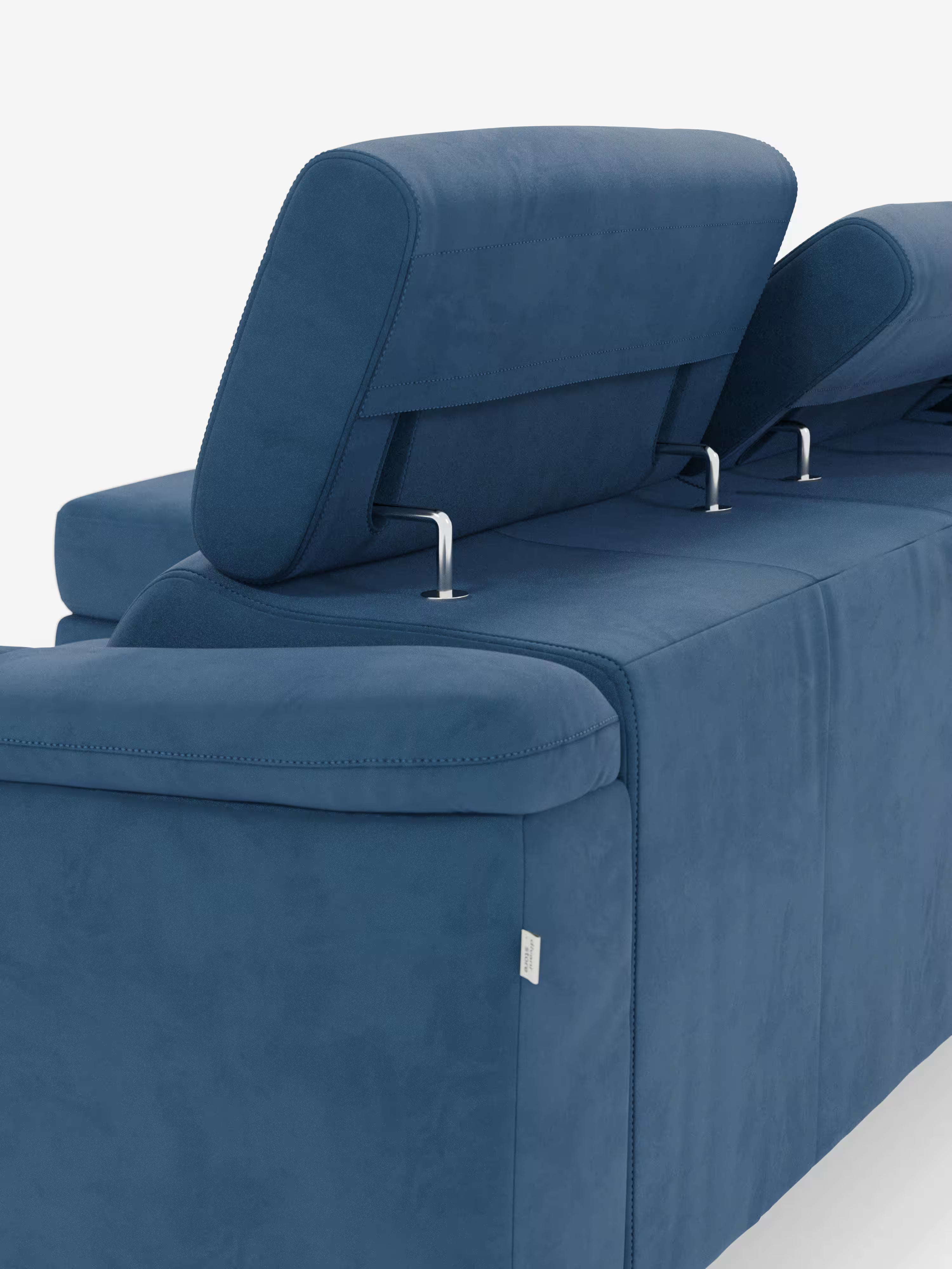 Arcos sofá con península – reposacabezas reclinables, asientos extraíbles o relax eléctrico en microfibra antimanchas
