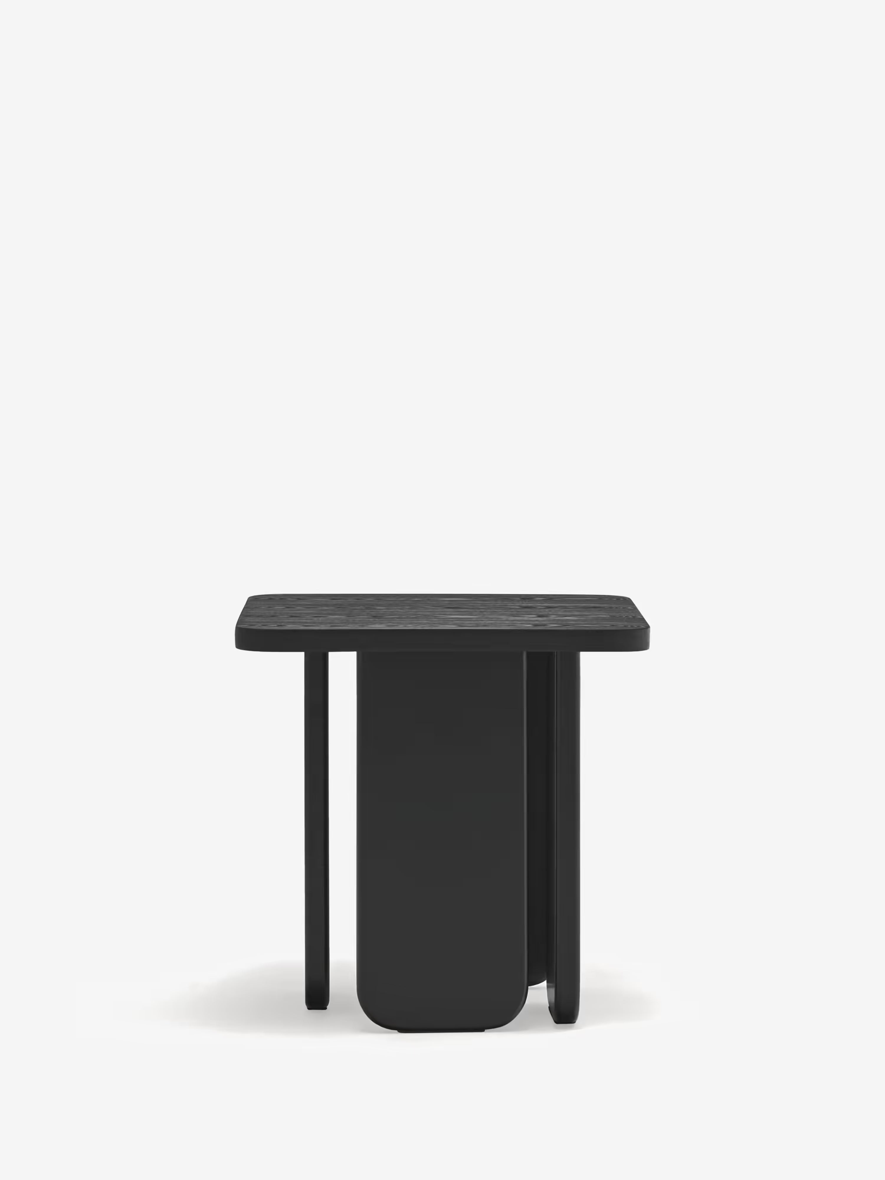 ARQ Side table in natural or black ash - Side table 48×48 cm
