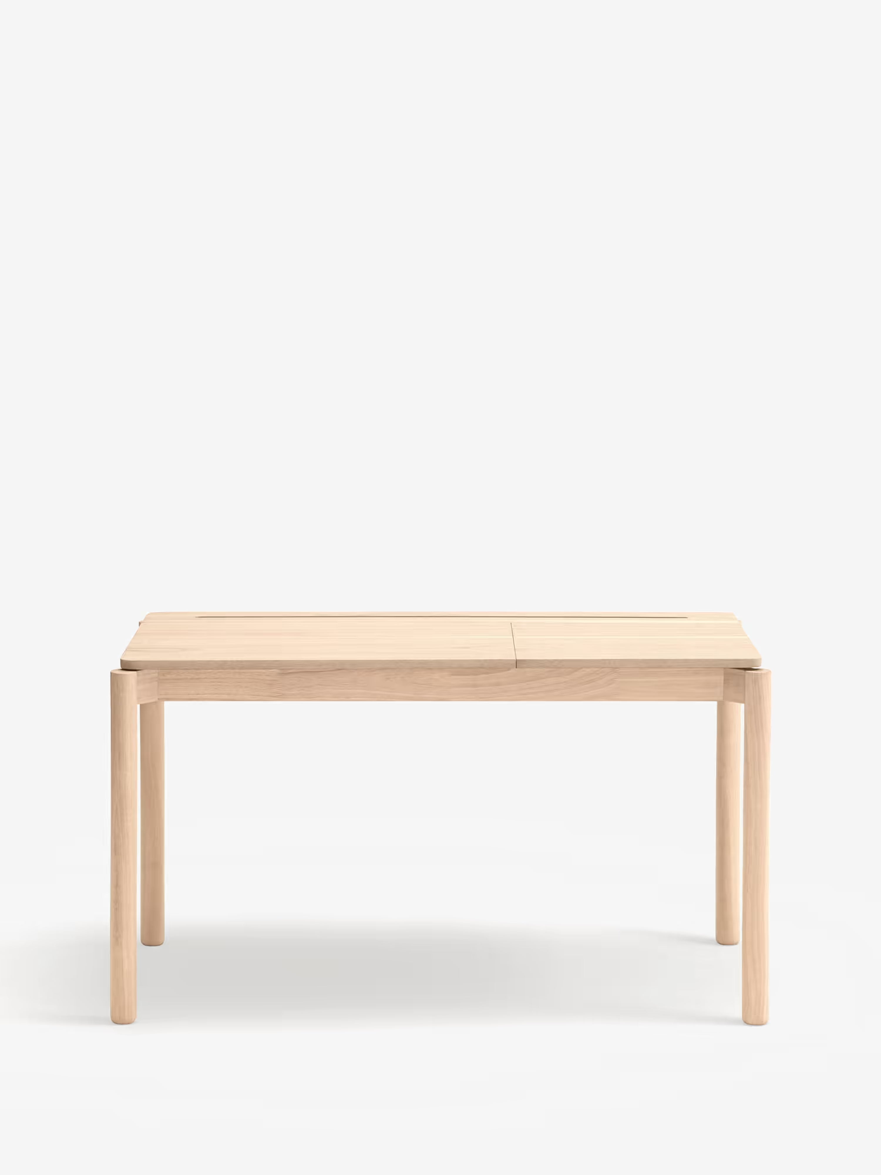 Atlas light ash wood desk with openable compartment - modern and functional design 136 x 68 cm