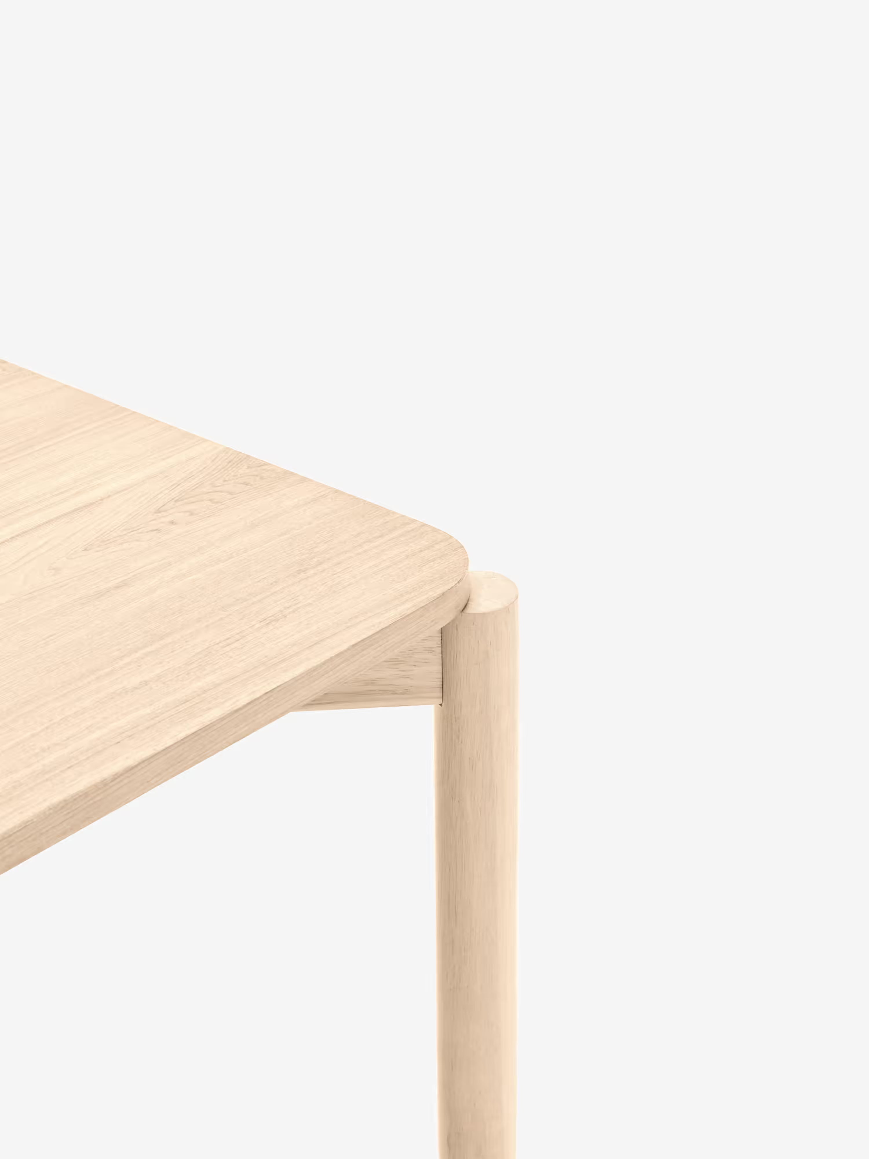 Atlas low coffee table in natural ash - modern design 110 x 40 cm