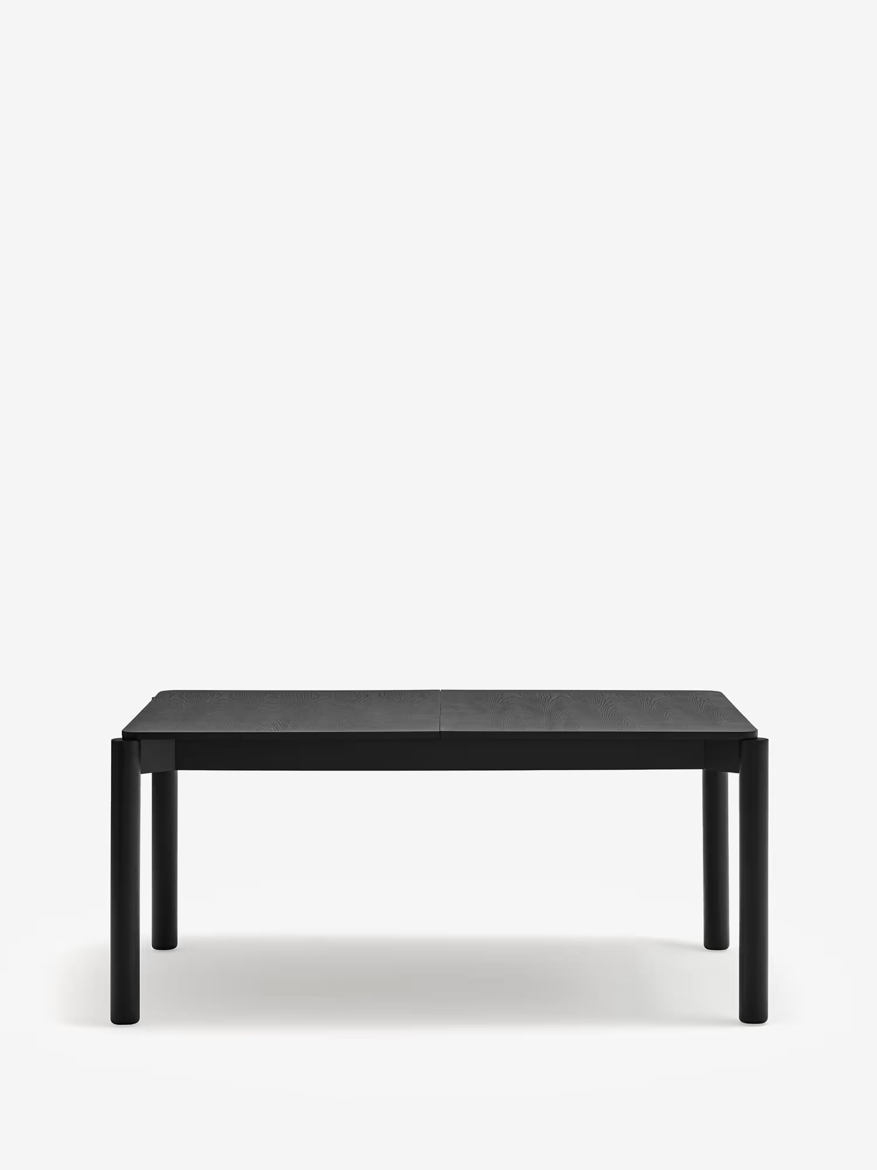 Atlas tavolo allungabile in massello e frassino nero - design naturale 160 (200) x 100 cm