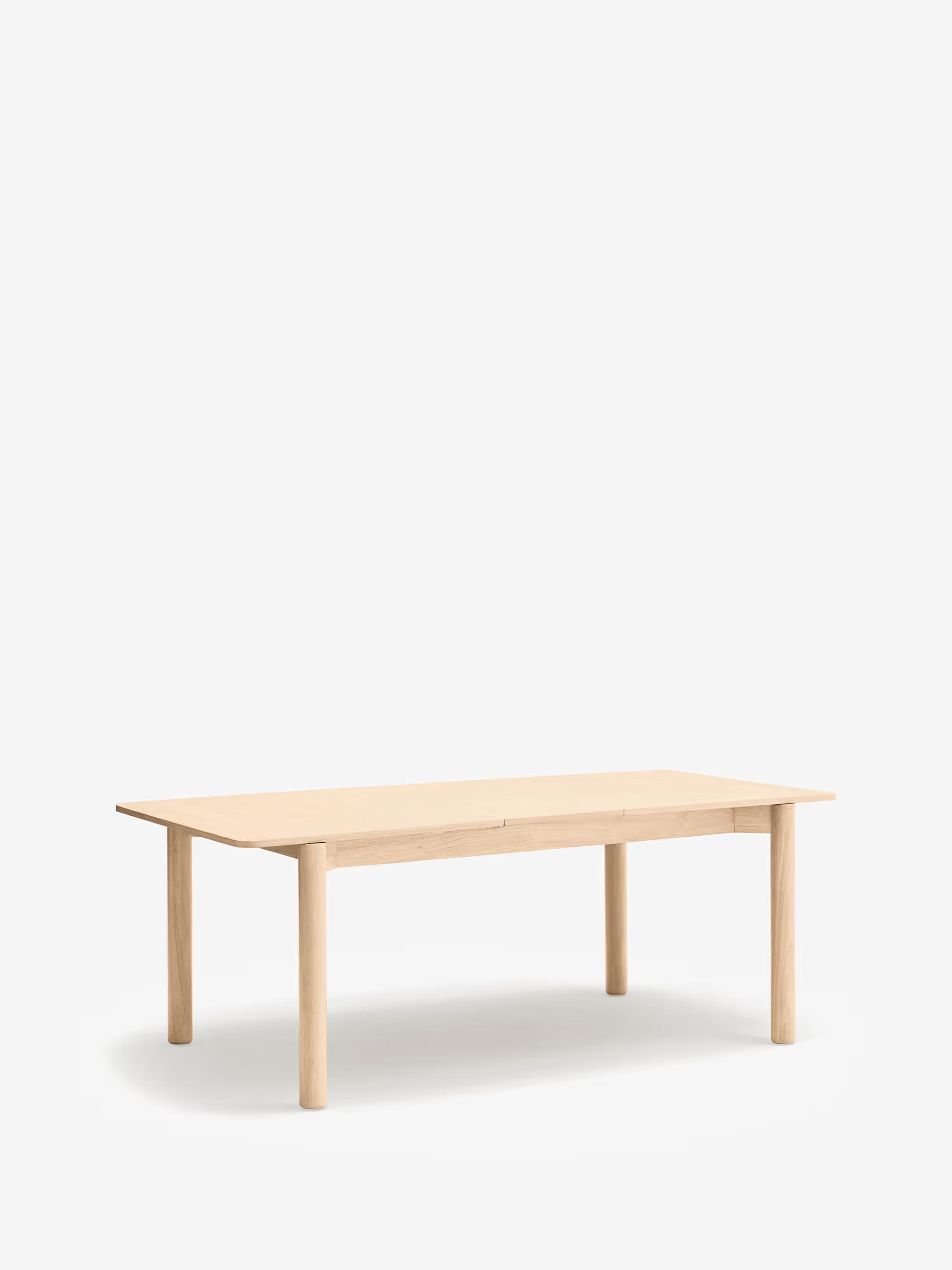 Atlas extendable solid wood and natural ash table - natural design 160 (200) x 100 cm