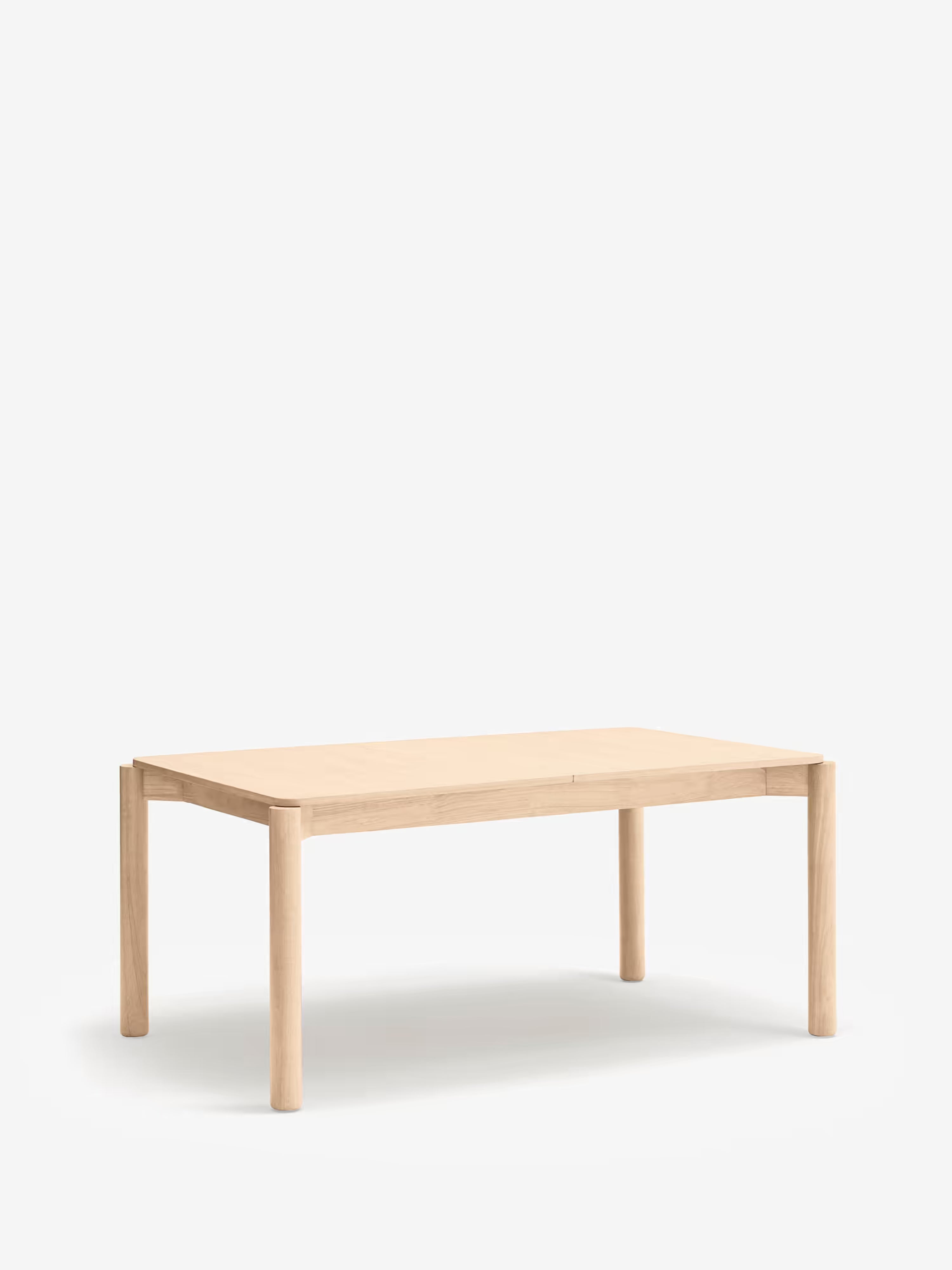 Atlas extendable solid wood and natural ash table - natural design 160 (200) x 100 cm