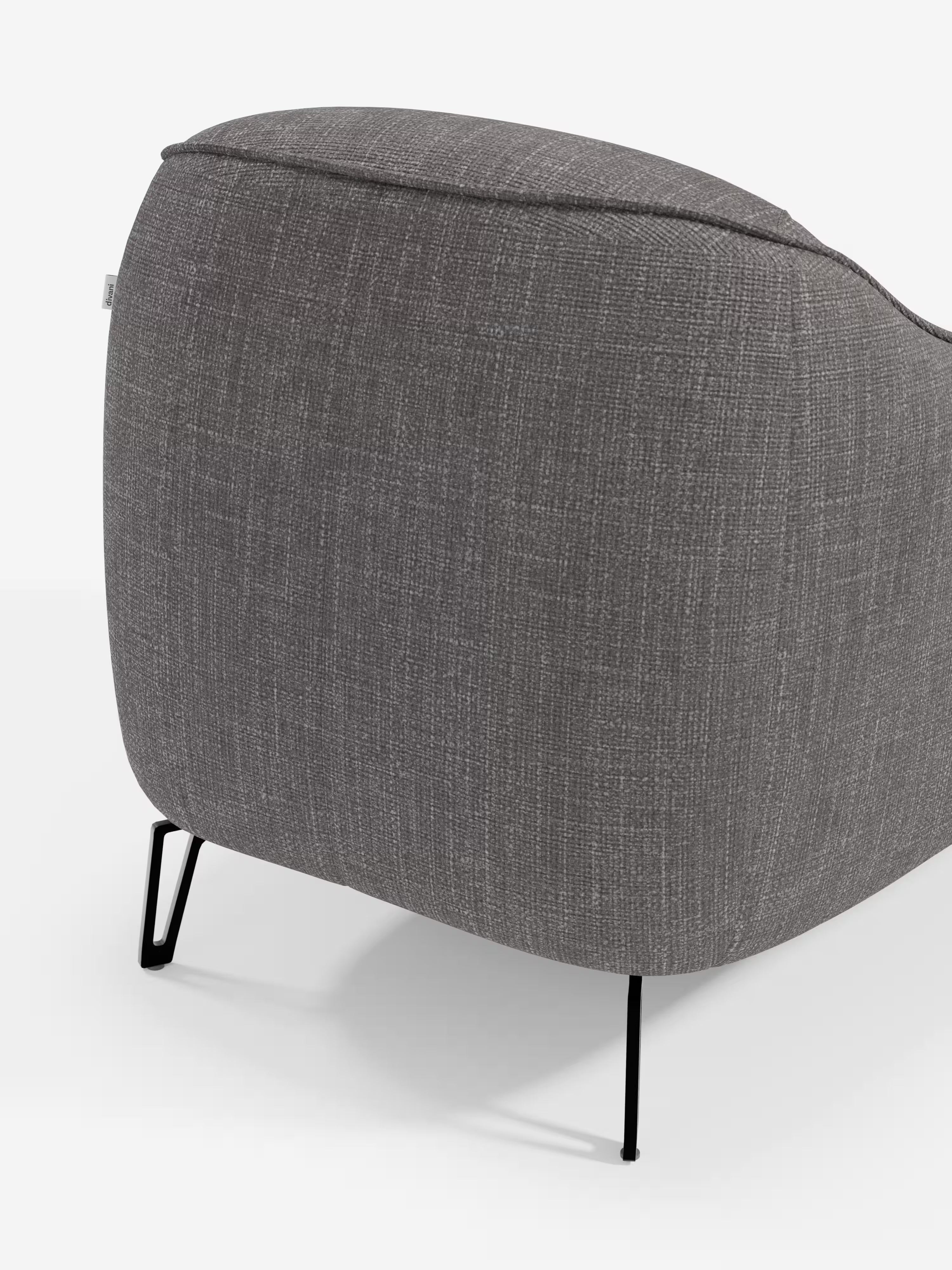 Avela poltroncina moderna dal comfort avvolgente in tessuto impermeabile