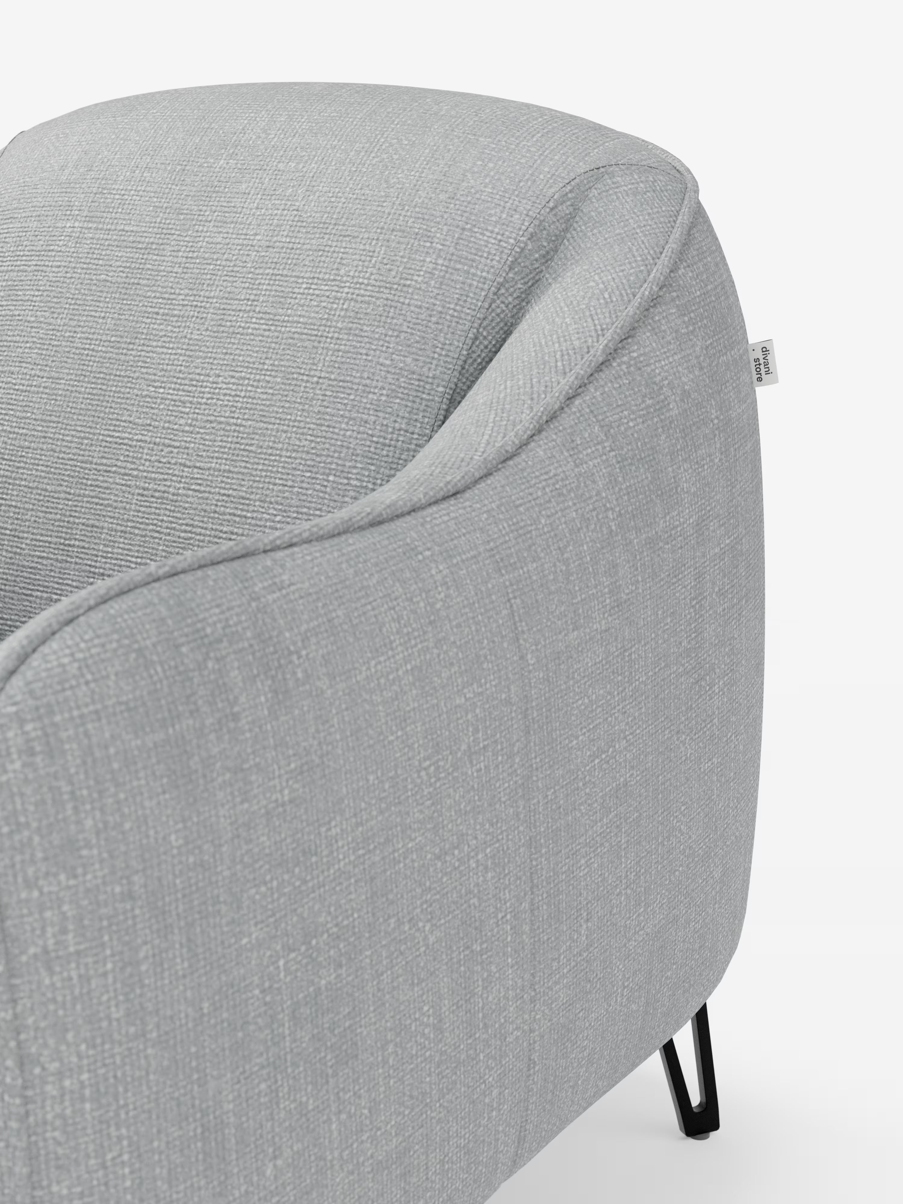 Avela poltroncina moderna dal comfort avvolgente in tessuto impermeabile