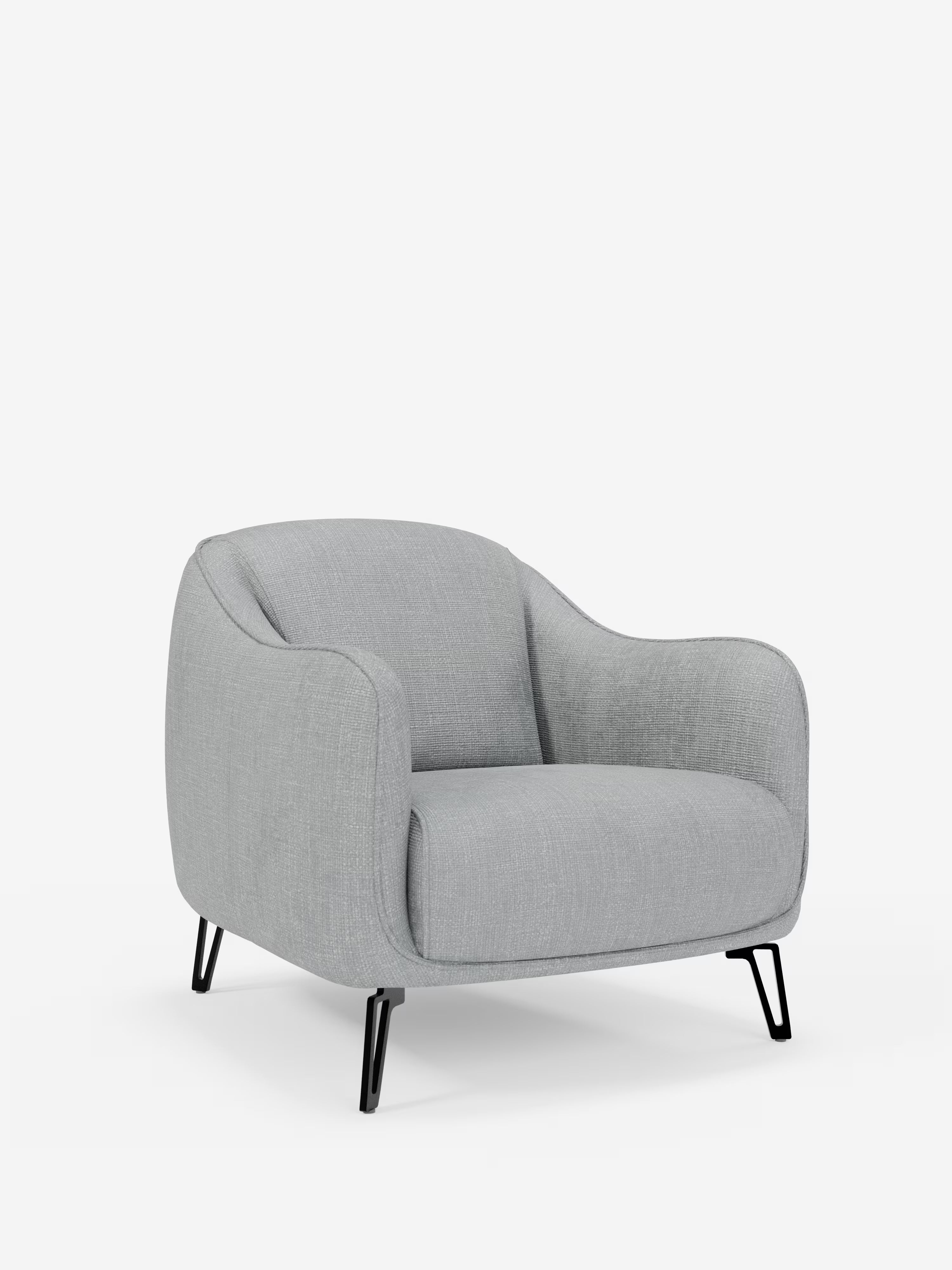 Avela poltroncina moderna dal comfort avvolgente in tessuto impermeabile